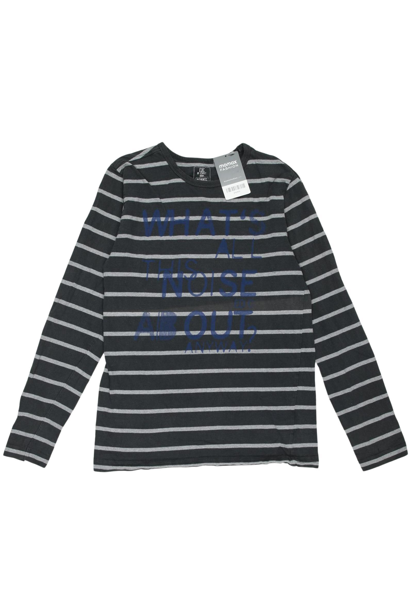 

edc by Esprit Herren Langarmshirt, grau, Gr. 158
