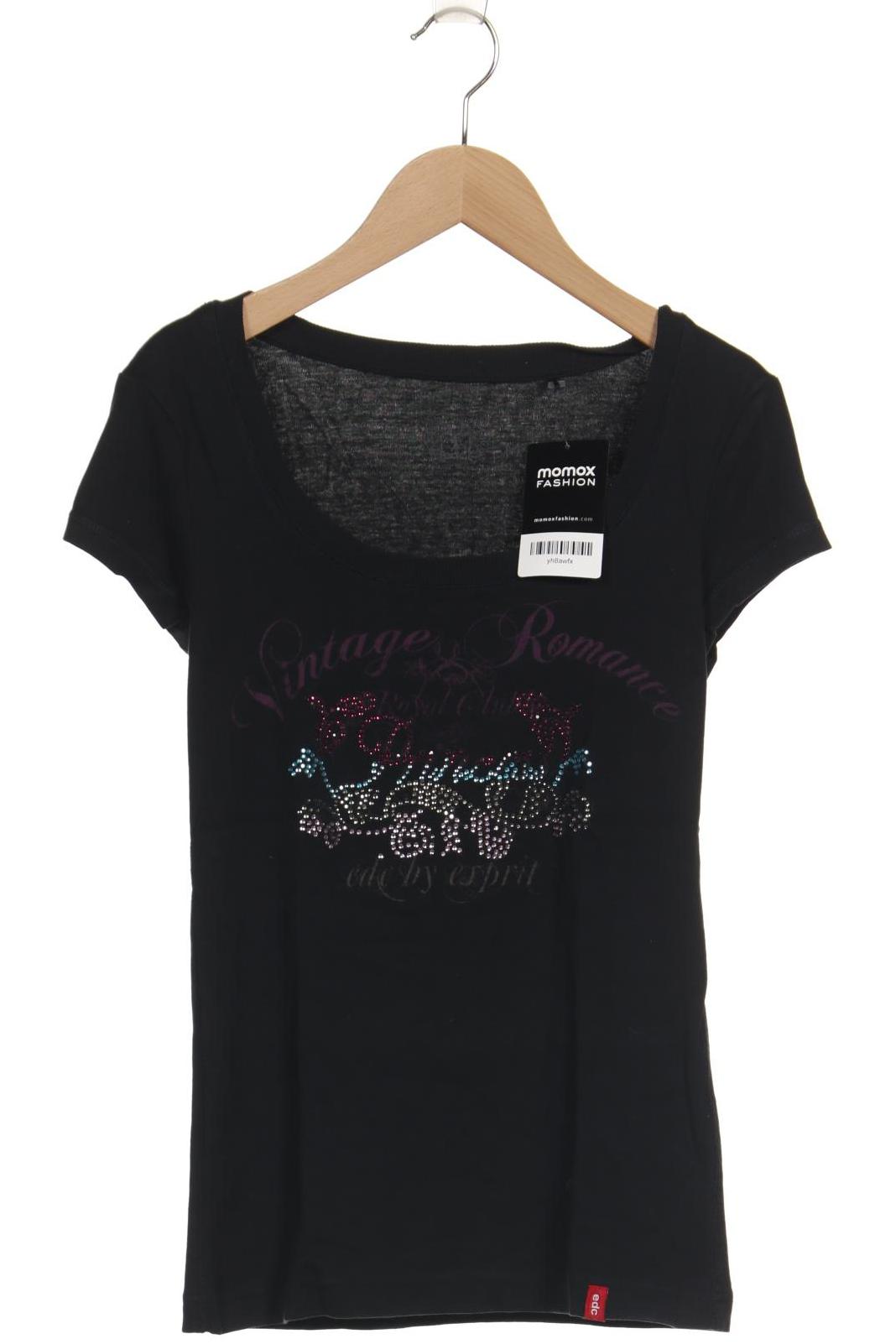 

edc by Esprit Damen T-Shirt, schwarz, Gr. 38