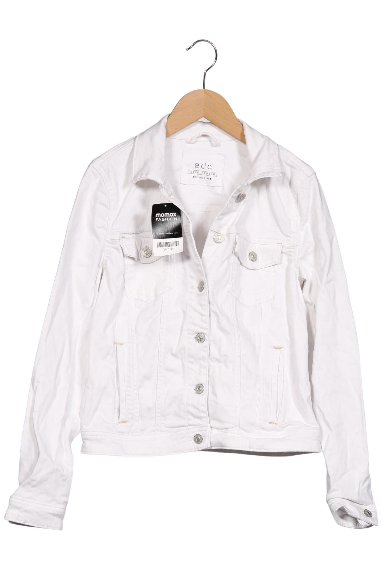 

edc by Esprit Damen Jacke, weiß, Gr. 38