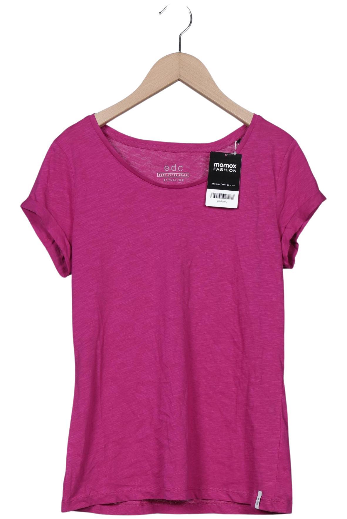 

edc by Esprit Damen T-Shirt, pink, Gr. 34