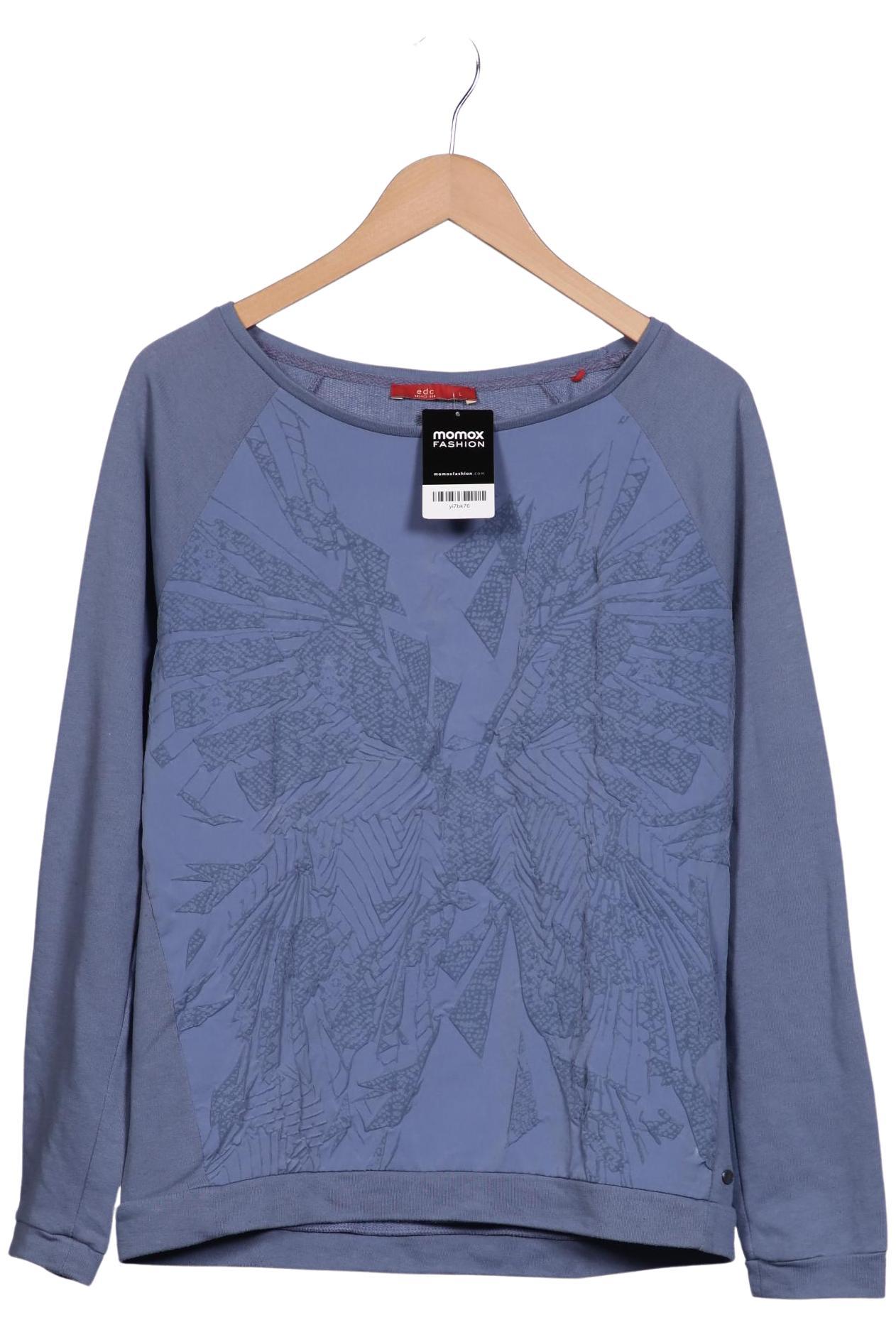 

edc by Esprit Damen Sweatshirt, blau, Gr. 42