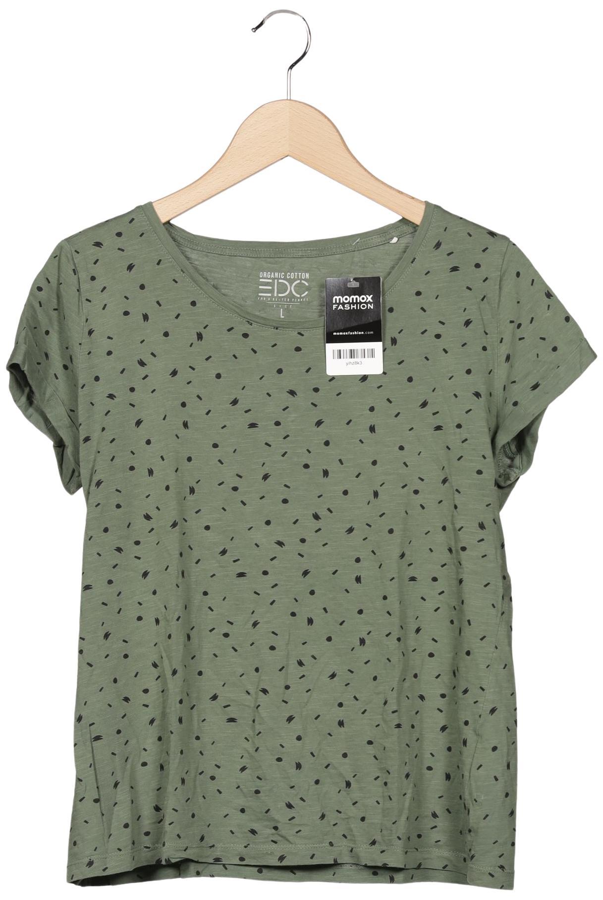 

edc by Esprit Damen T-Shirt, grün, Gr. 42