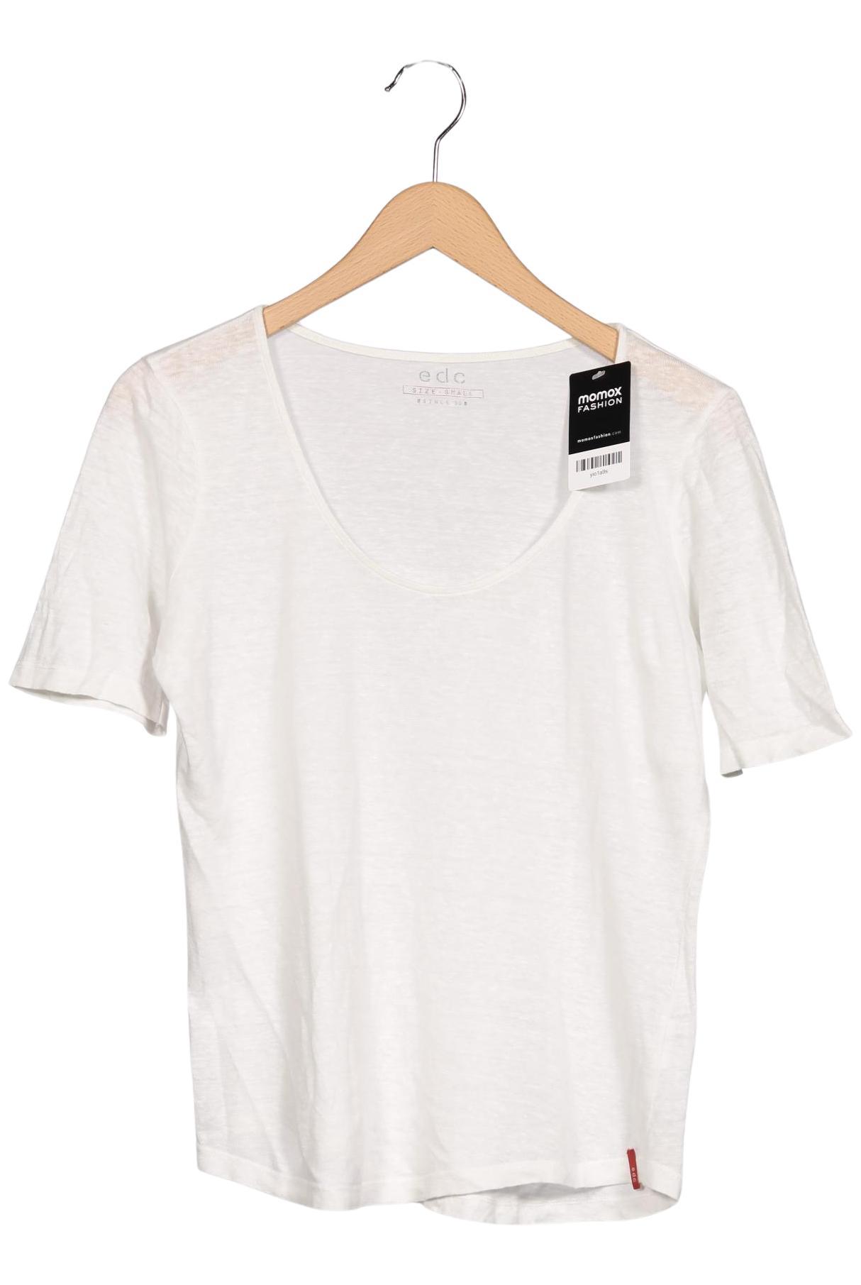 

edc by Esprit Damen T-Shirt, weiß, Gr. 36