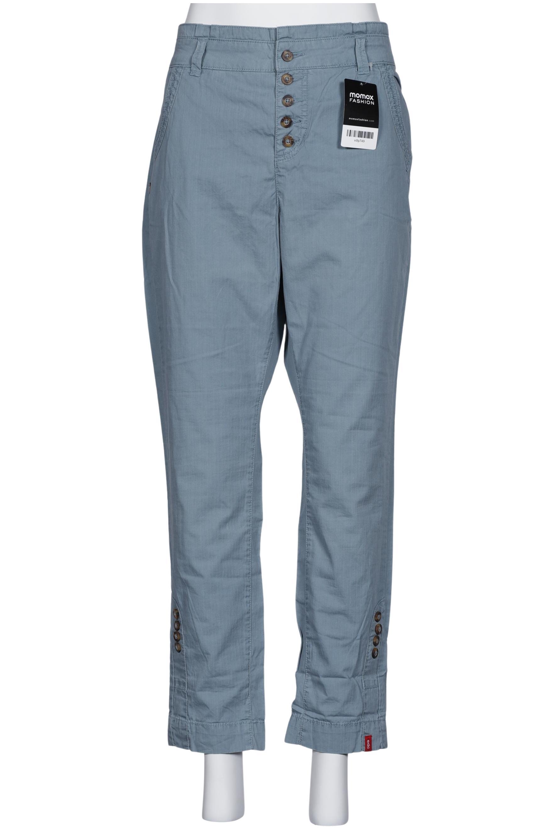 

edc by Esprit Damen Stoffhose, hellblau, Gr. 40