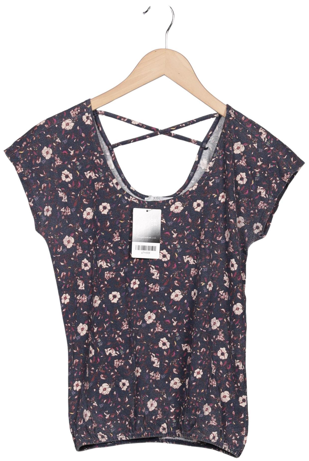 

edc by Esprit Damen T-Shirt, marineblau, Gr. 34