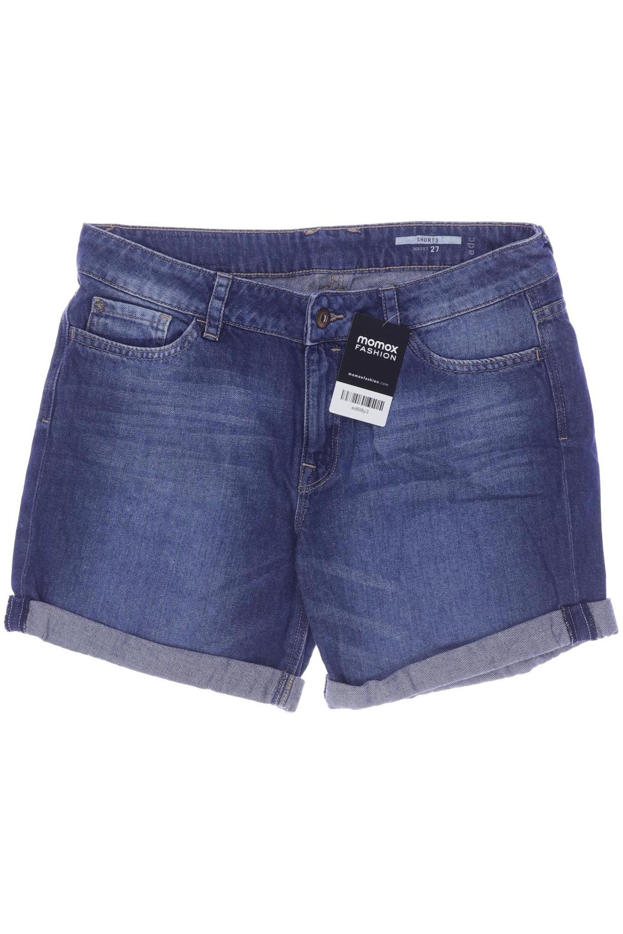 

edc by Esprit Damen Shorts, blau, Gr. 27