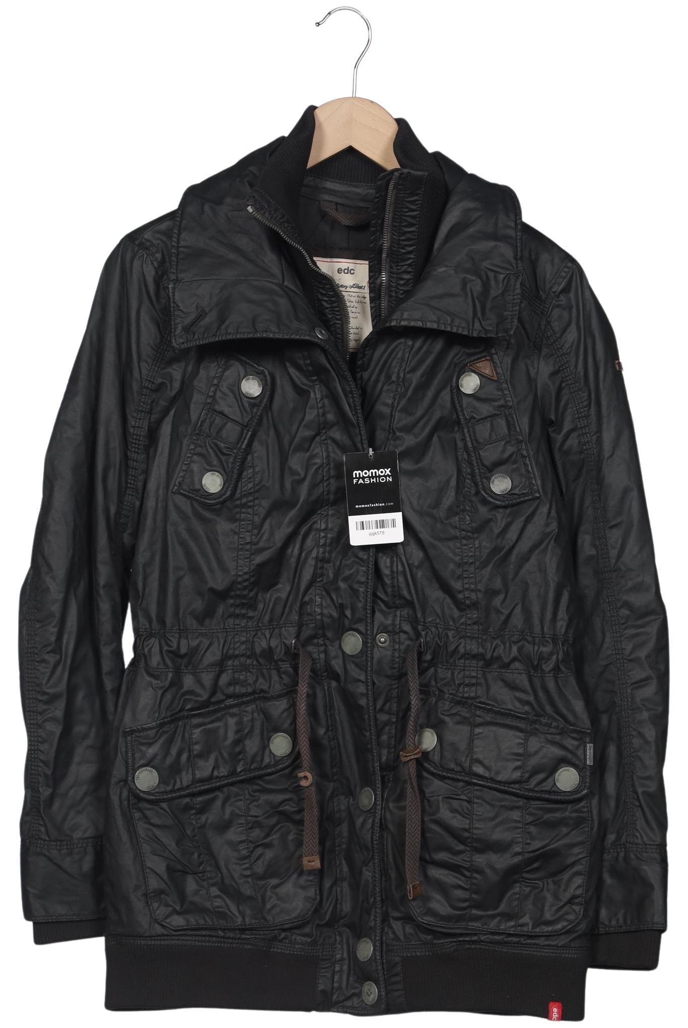 

edc by Esprit Damen Mantel, schwarz, Gr. 36