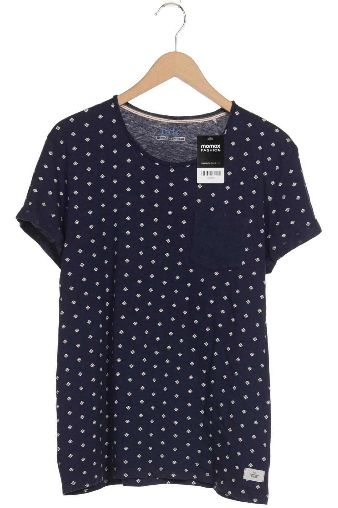 

edc by Esprit Herren T-Shirt, marineblau, Gr. 52