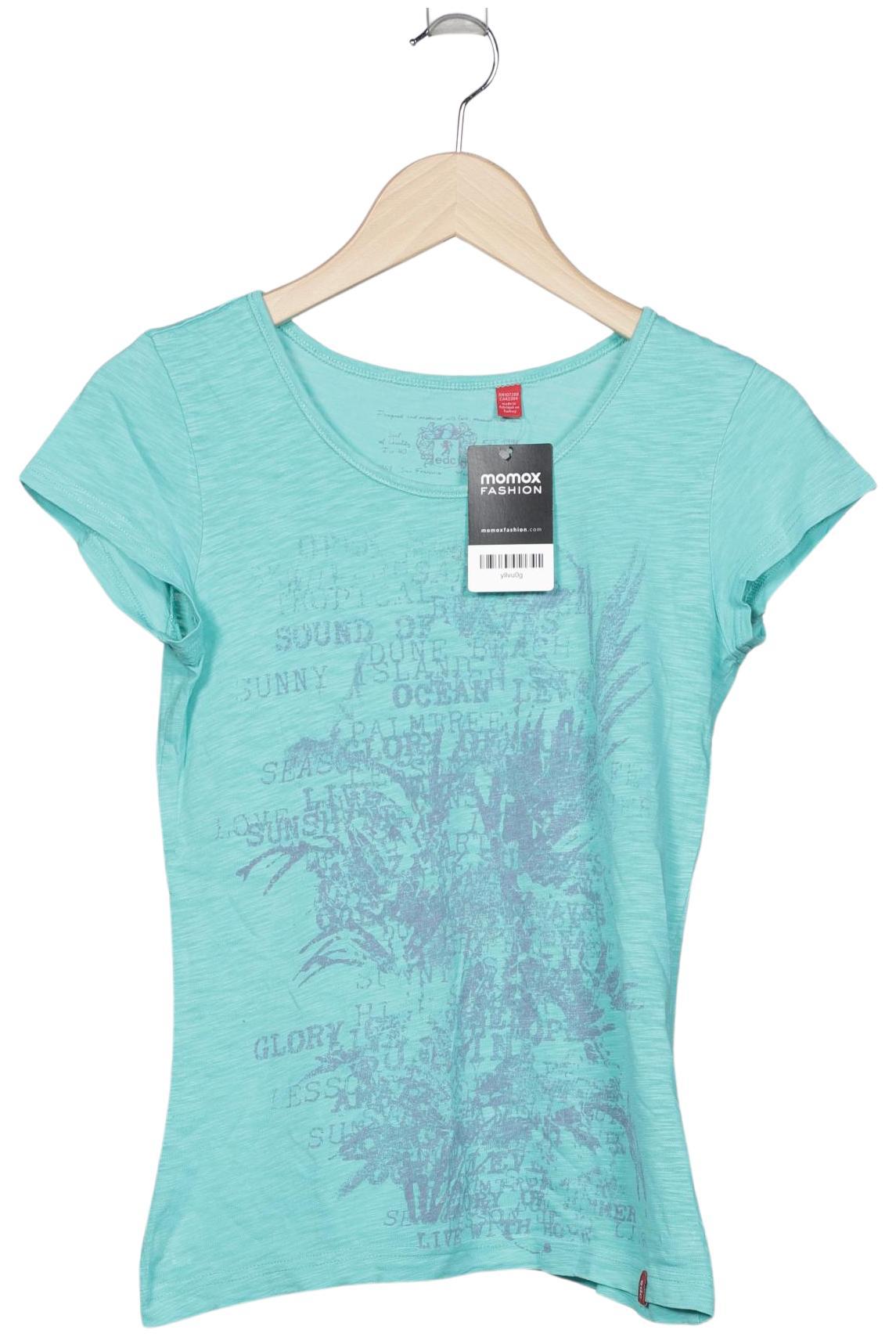 

edc by Esprit Damen T-Shirt, türkis, Gr. 34