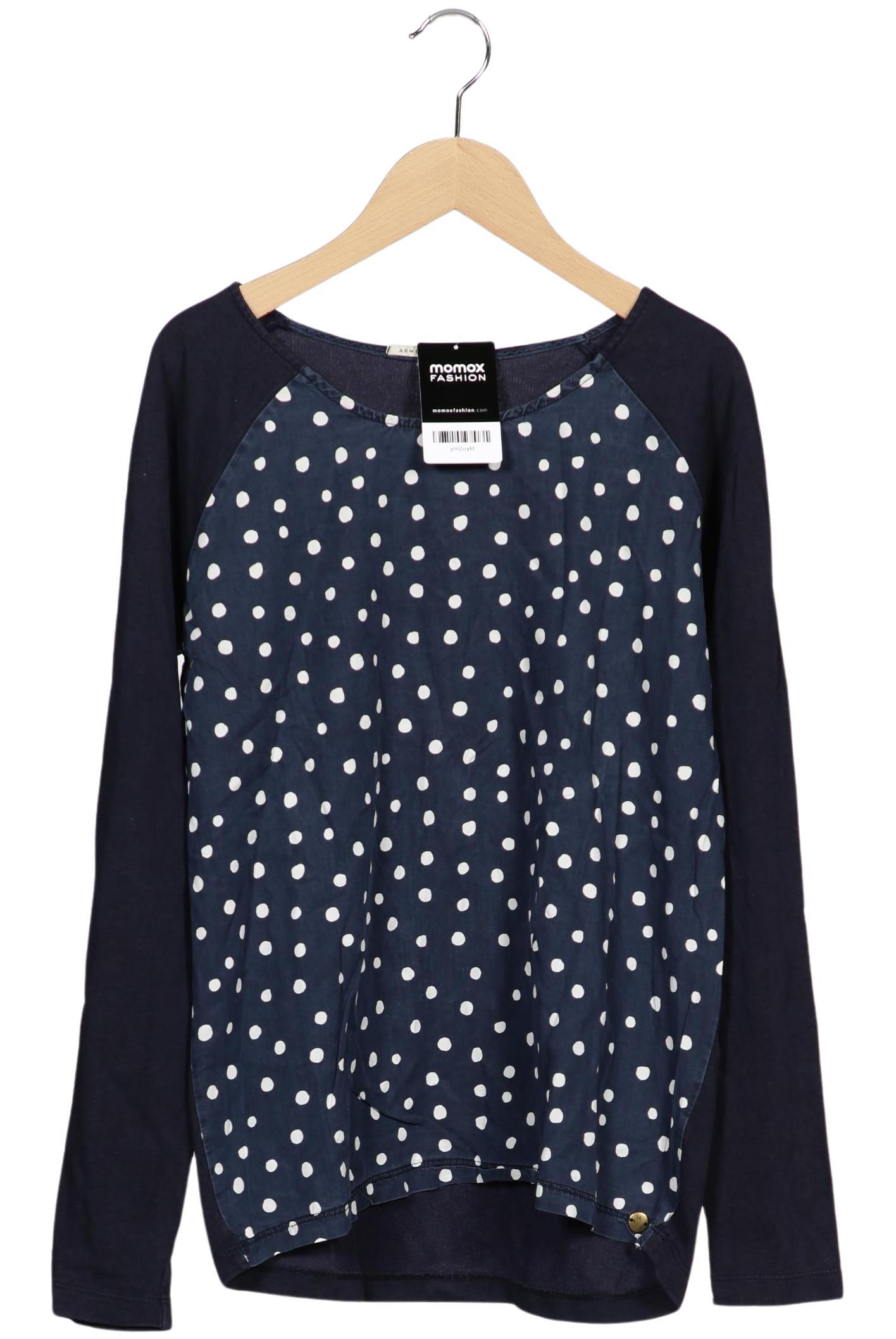 

edc by Esprit Damen Langarmshirt, marineblau, Gr. 34