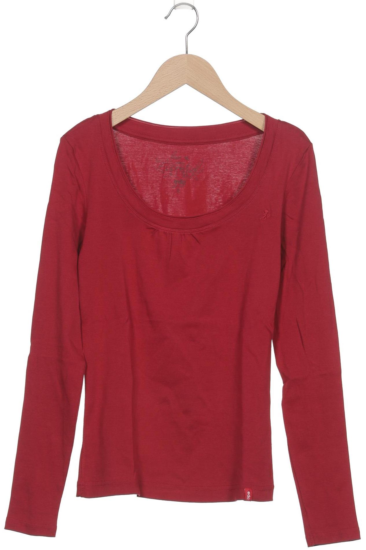 

edc by Esprit Damen Langarmshirt, rot, Gr. 36