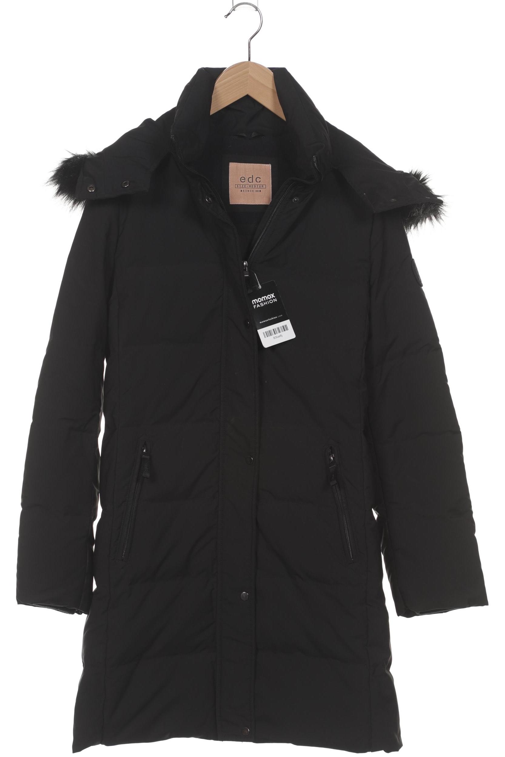 

edc by Esprit Damen Mantel, schwarz, Gr. 38