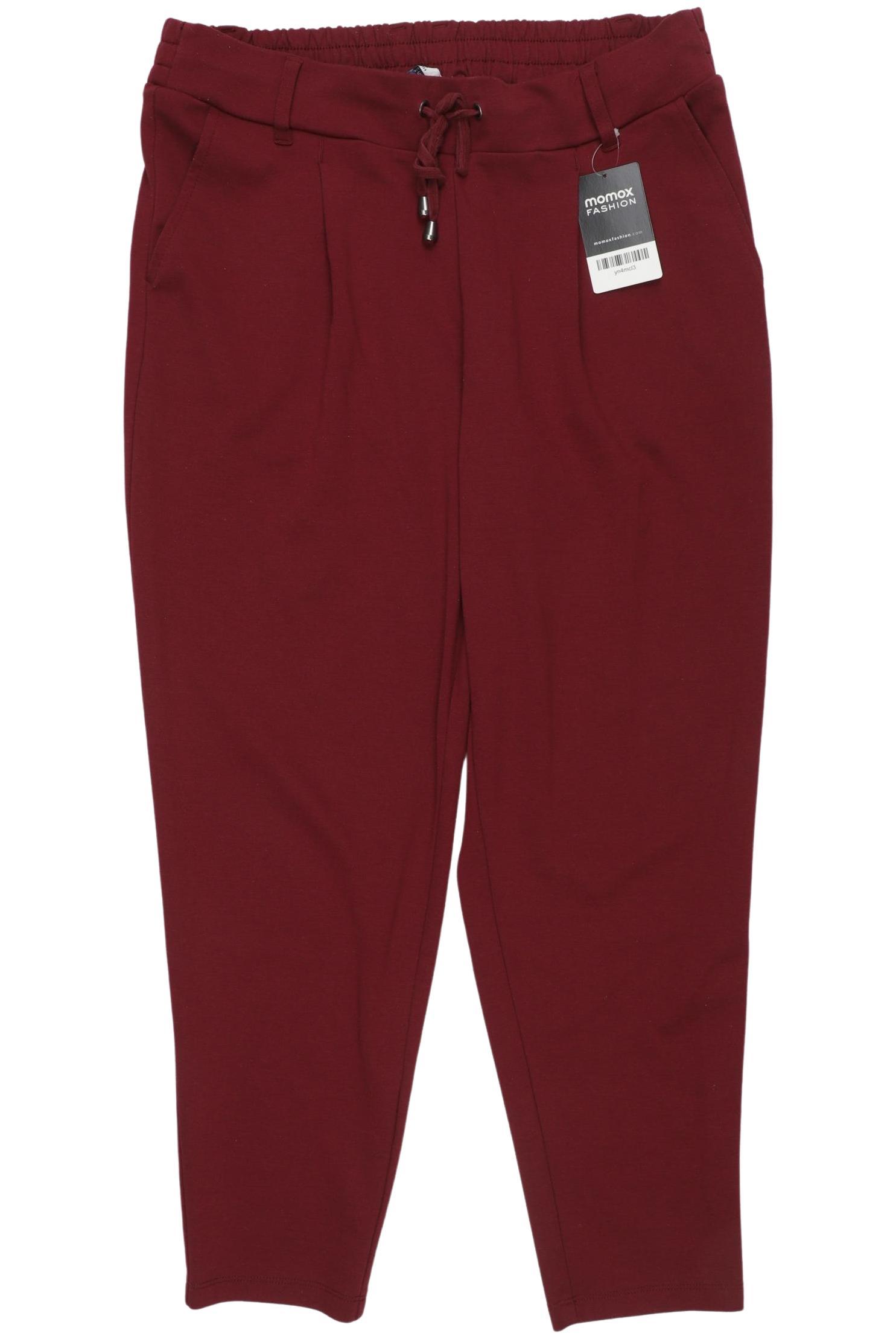 

edc by Esprit Damen Stoffhose, bordeaux, Gr. 0