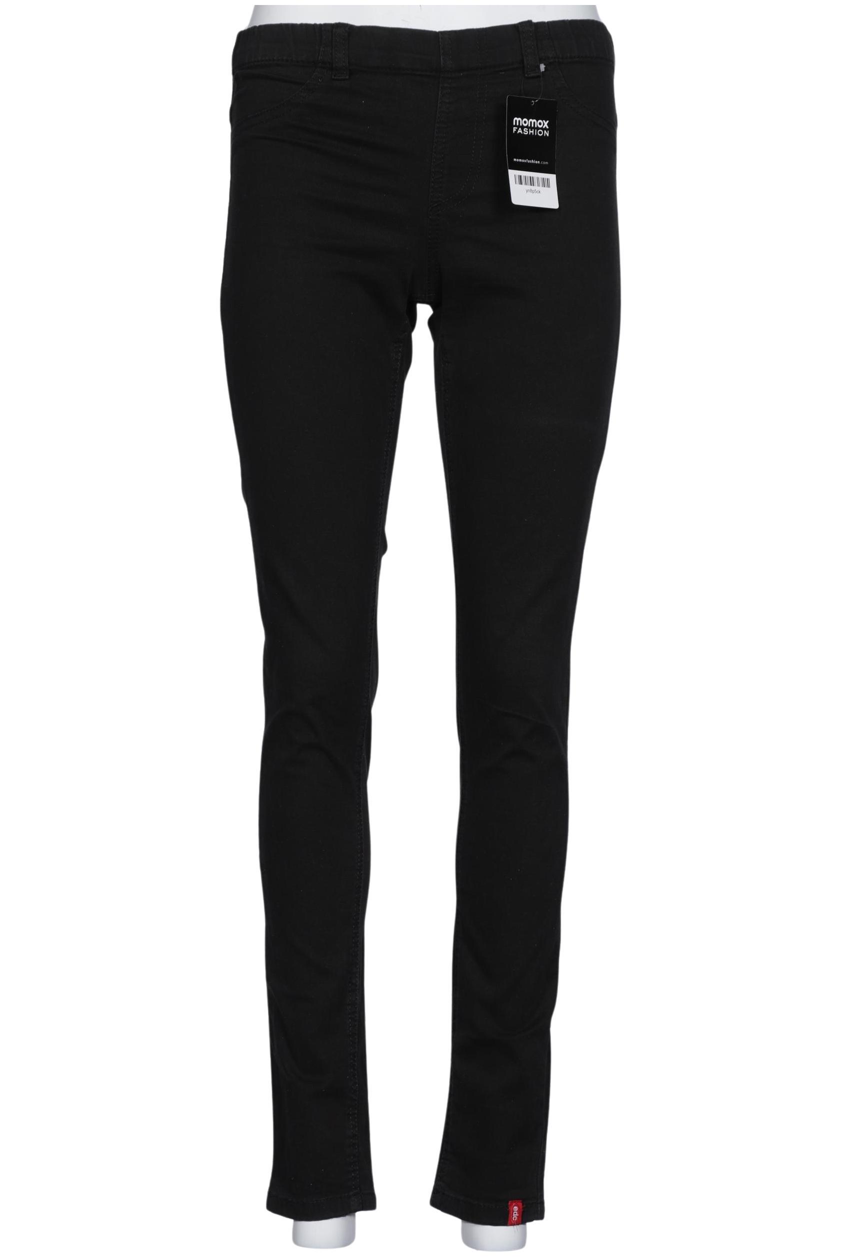 

edc by Esprit Damen Stoffhose, schwarz, Gr. 38