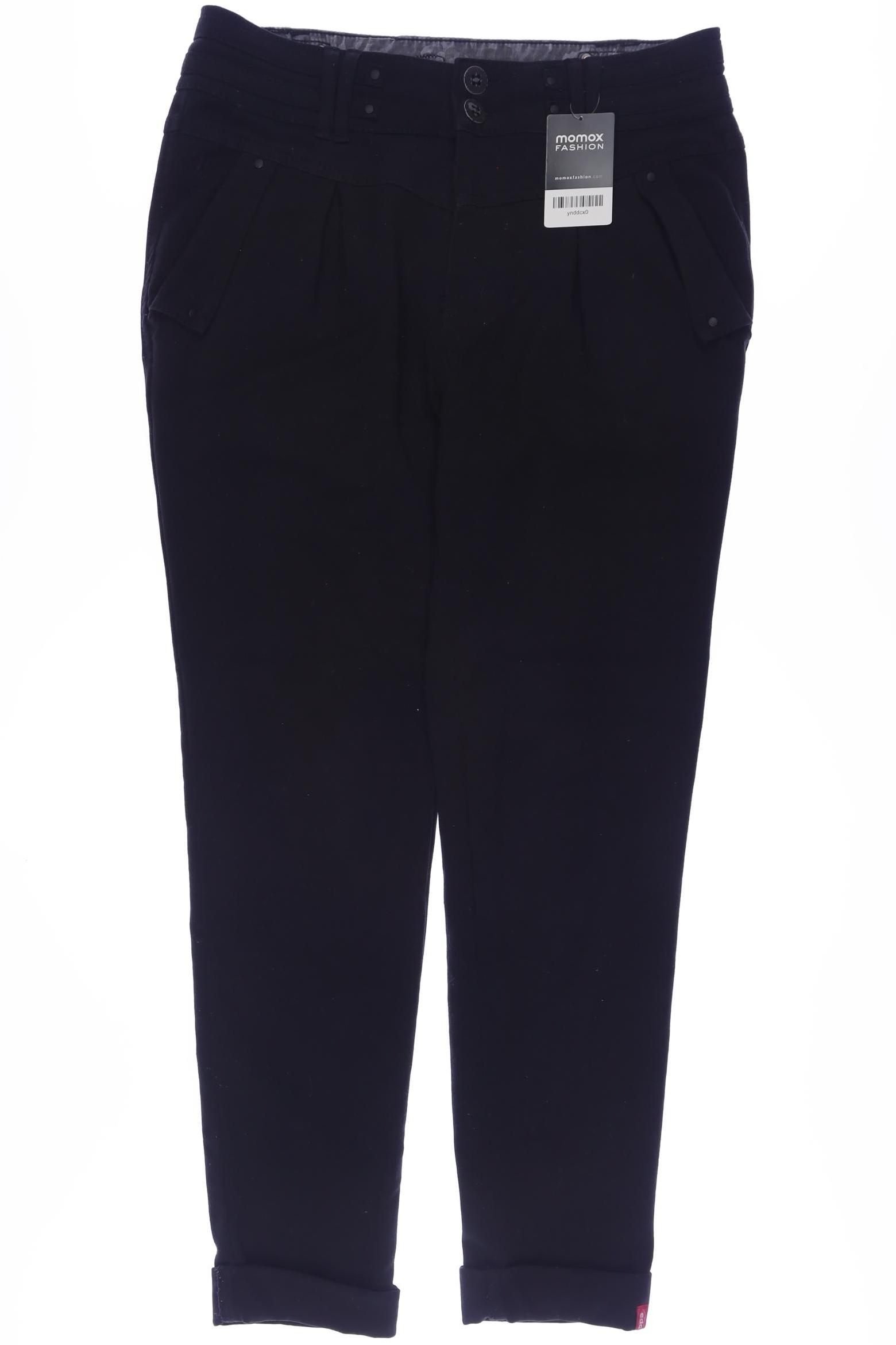 

edc by Esprit Damen Stoffhose, schwarz, Gr. 36