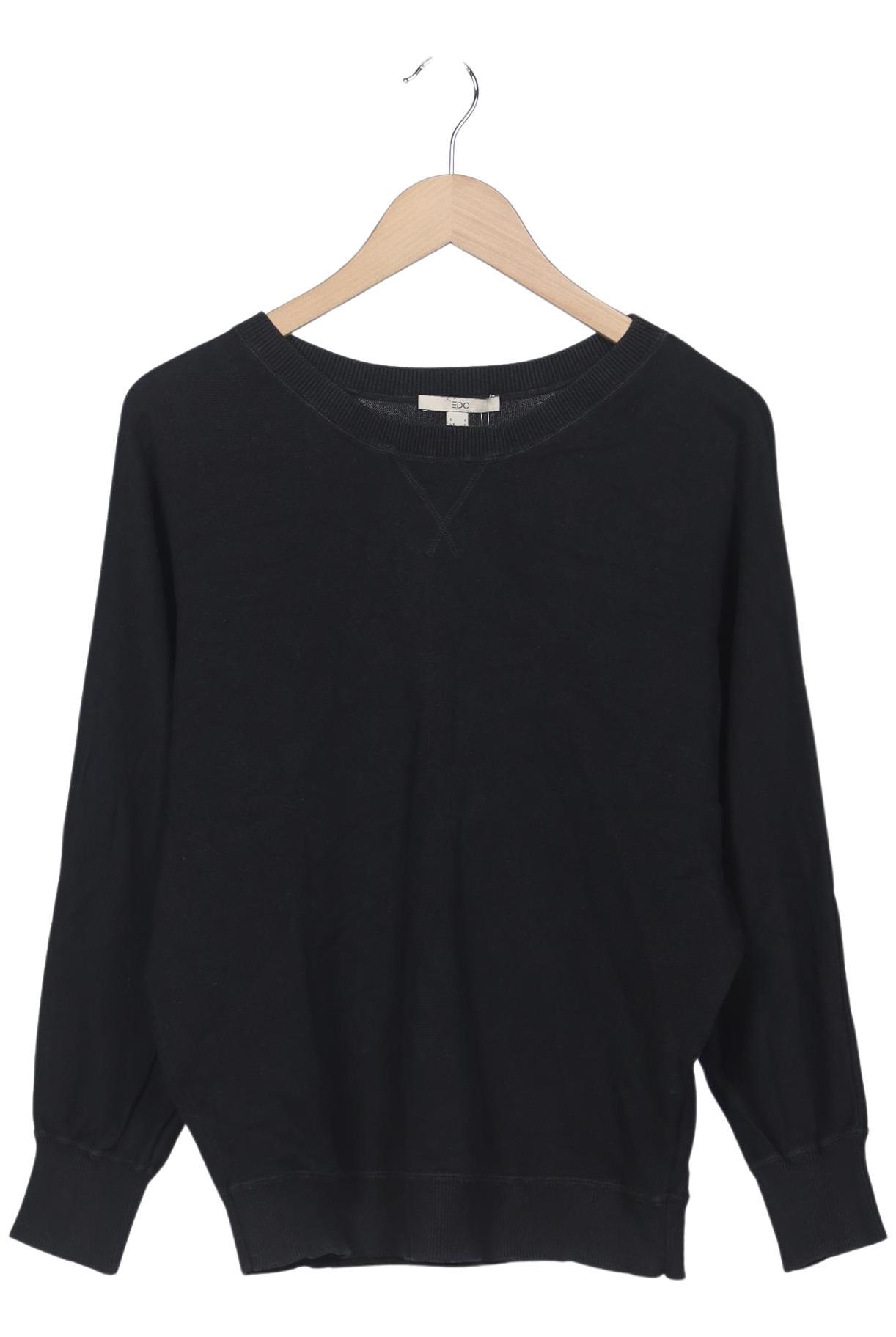 

edc by Esprit Damen Pullover, schwarz, Gr. 42