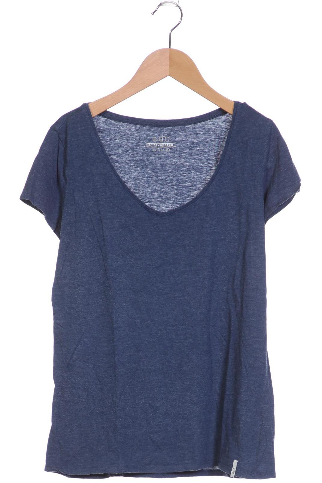 

edc by Esprit Damen T-Shirt, blau, Gr. 38