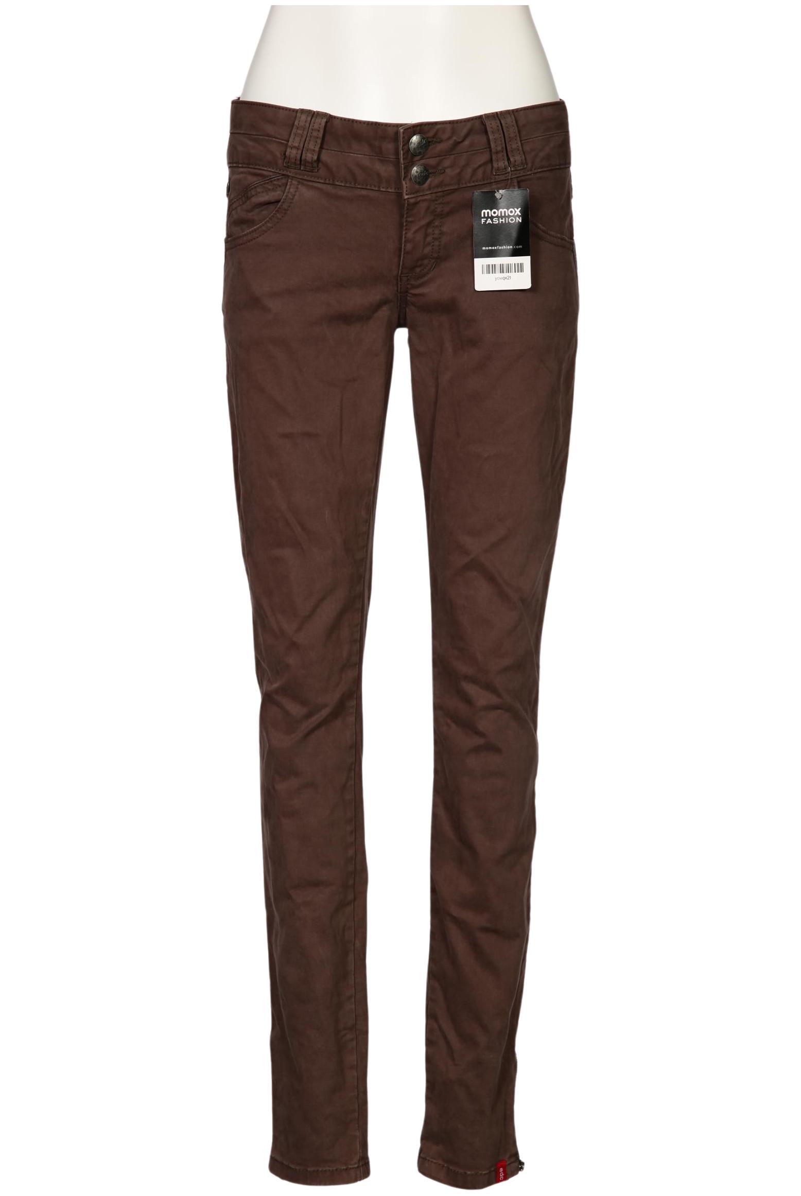 

edc by Esprit Damen Stoffhose, grau, Gr. 36