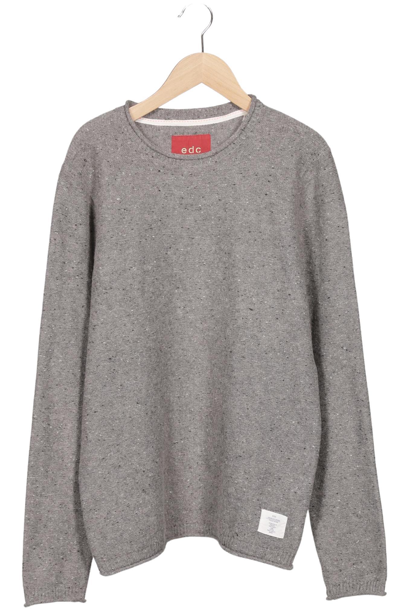 

edc by Esprit Herren Pullover, grau, Gr. 48