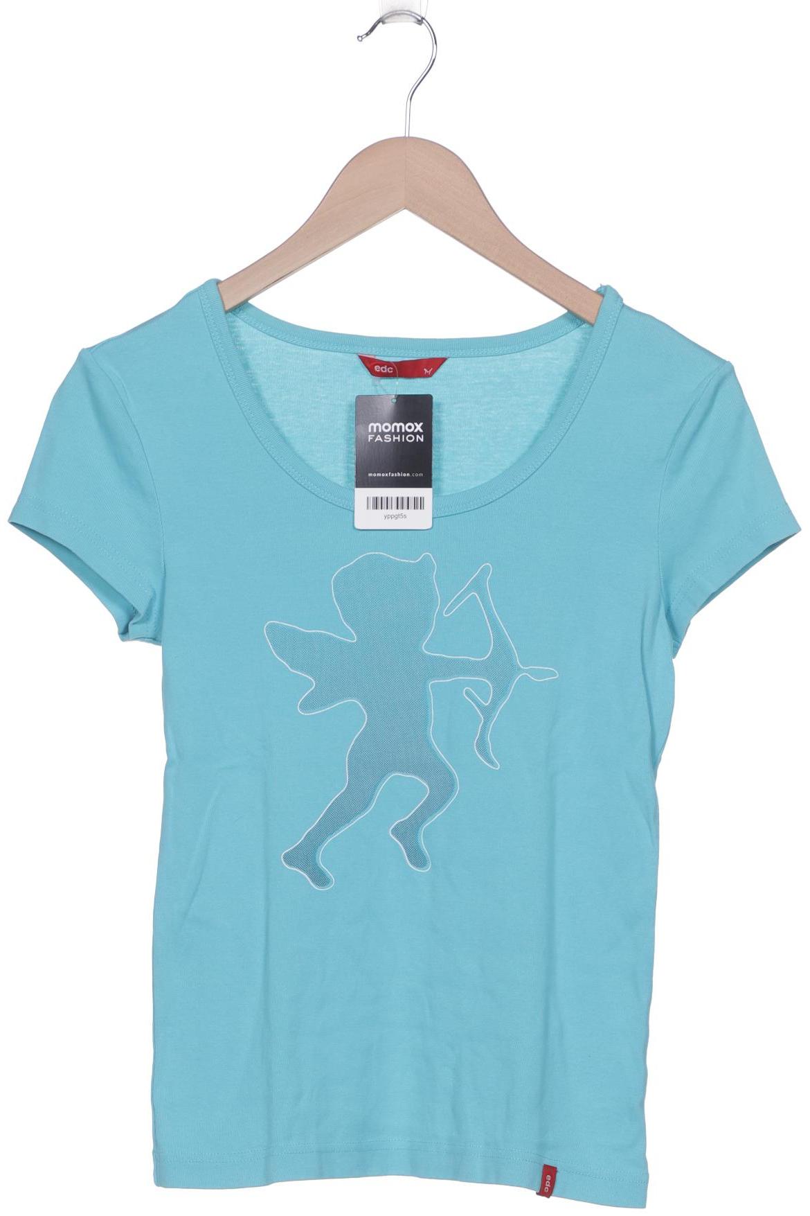 

edc by Esprit Damen T-Shirt, hellblau, Gr. 38