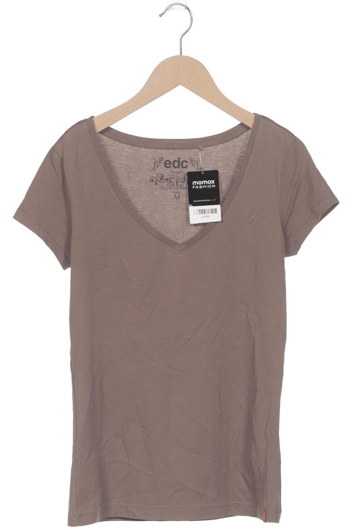 

edc by Esprit Damen T-Shirt, braun, Gr. 38