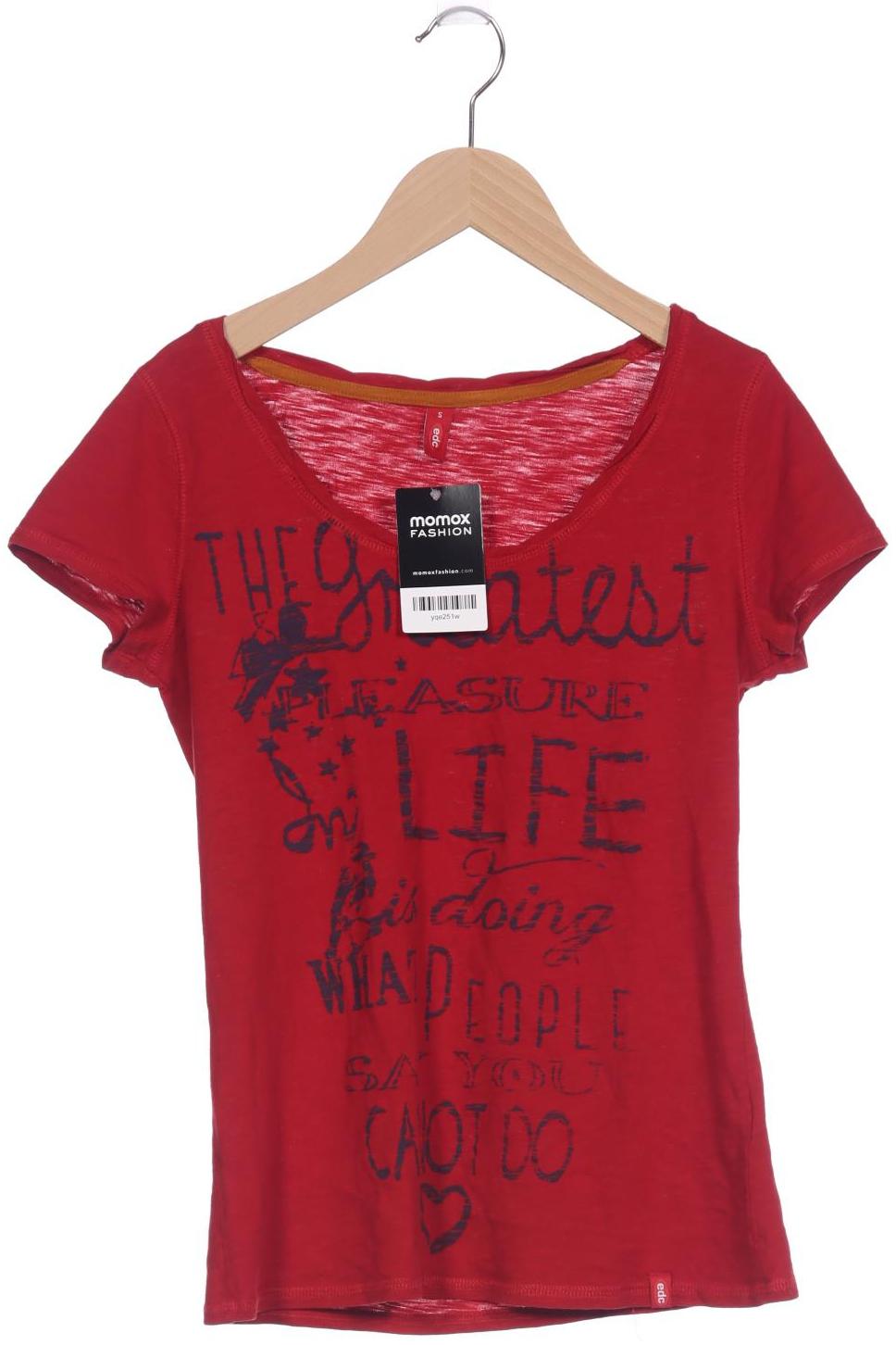 

edc by Esprit Damen T-Shirt, rot, Gr. 36