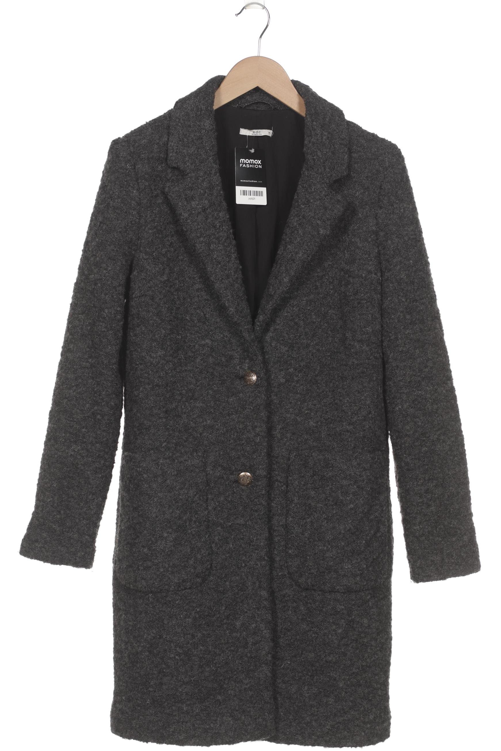 

edc by Esprit Damen Mantel, grau, Gr. 38