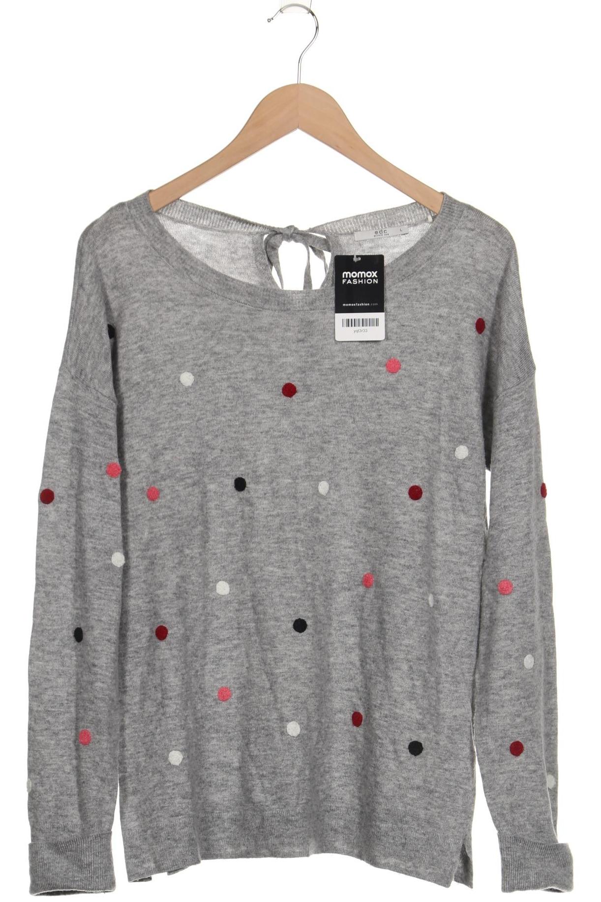 

edc by Esprit Damen Pullover, grau, Gr. 42