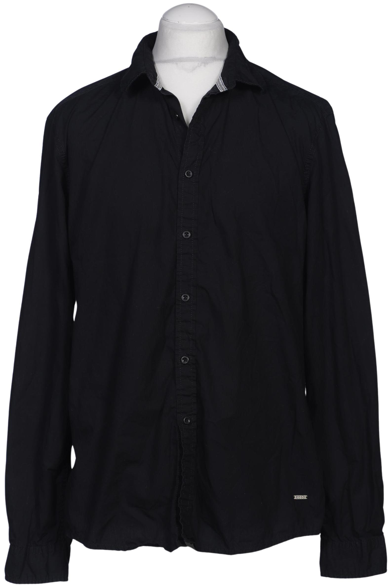 

edc by Esprit Herren Hemd, schwarz, Gr. 54