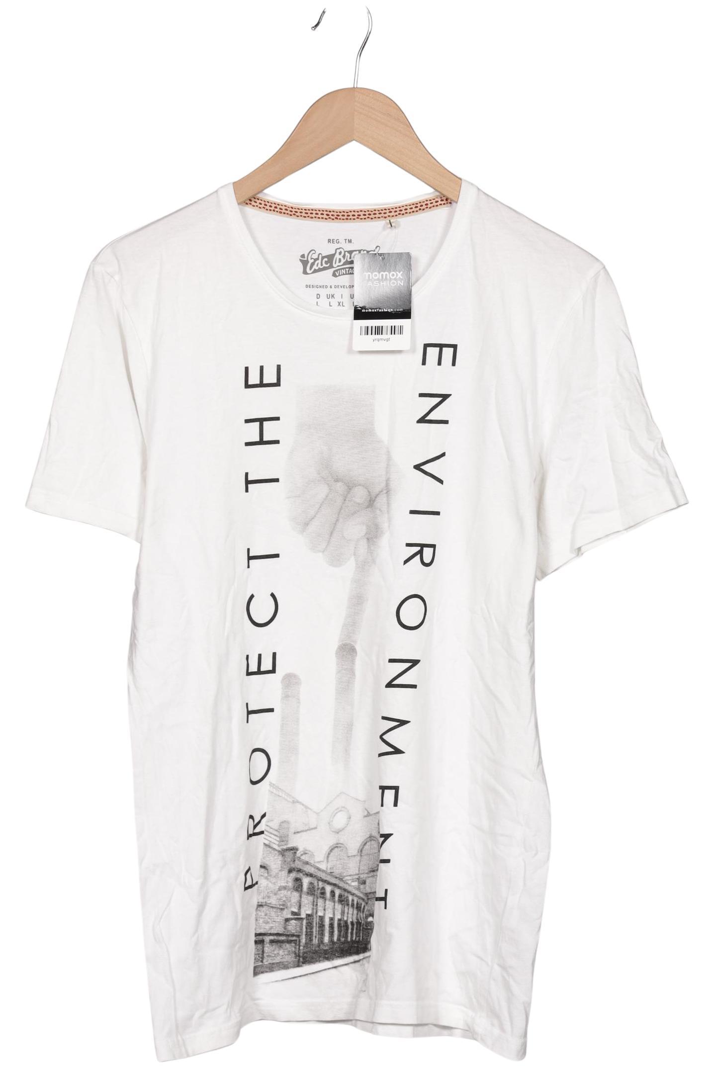 

edc by Esprit Herren T-Shirt, weiß, Gr. 52