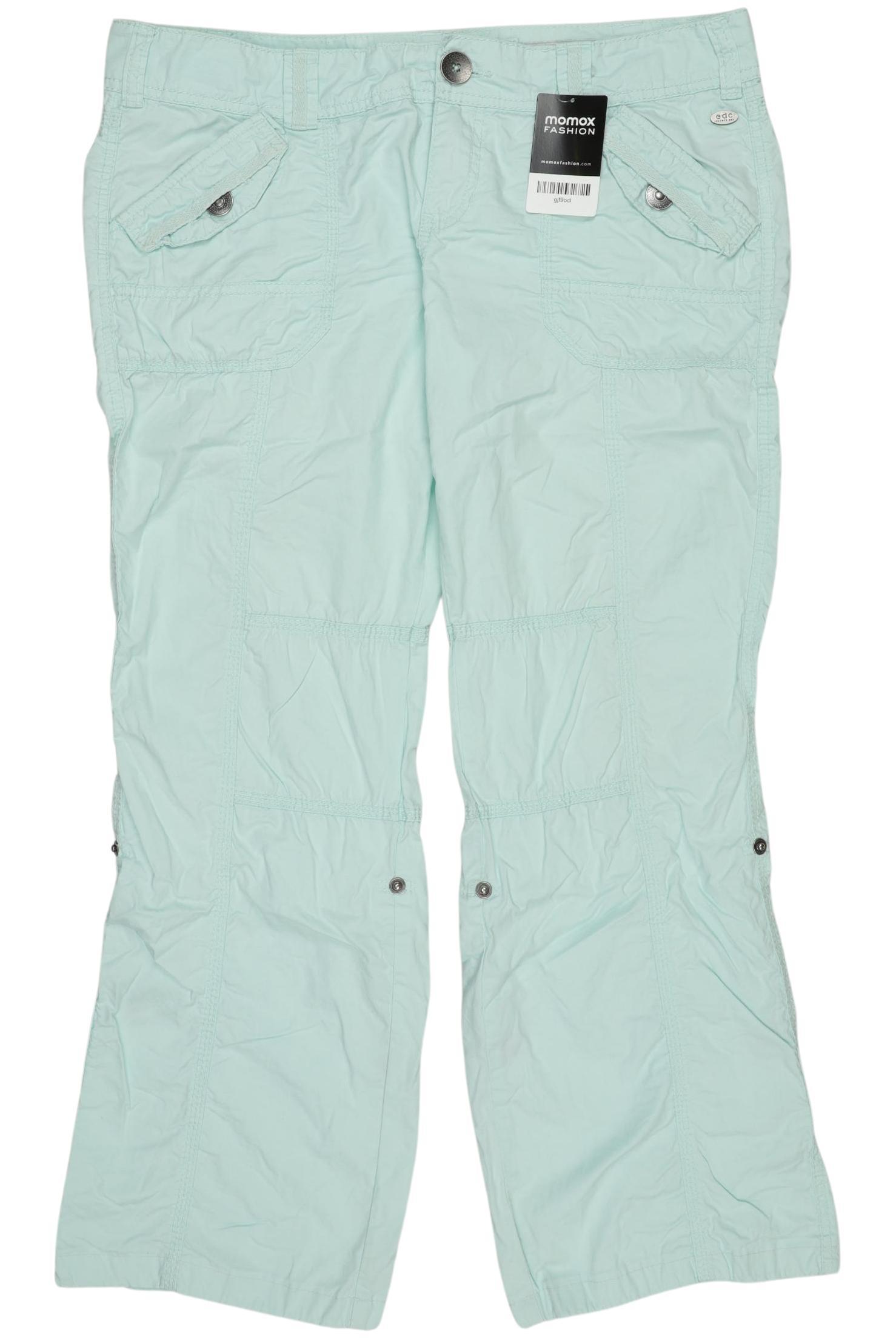 

edc by Esprit Damen Stoffhose, hellgrün, Gr. 42