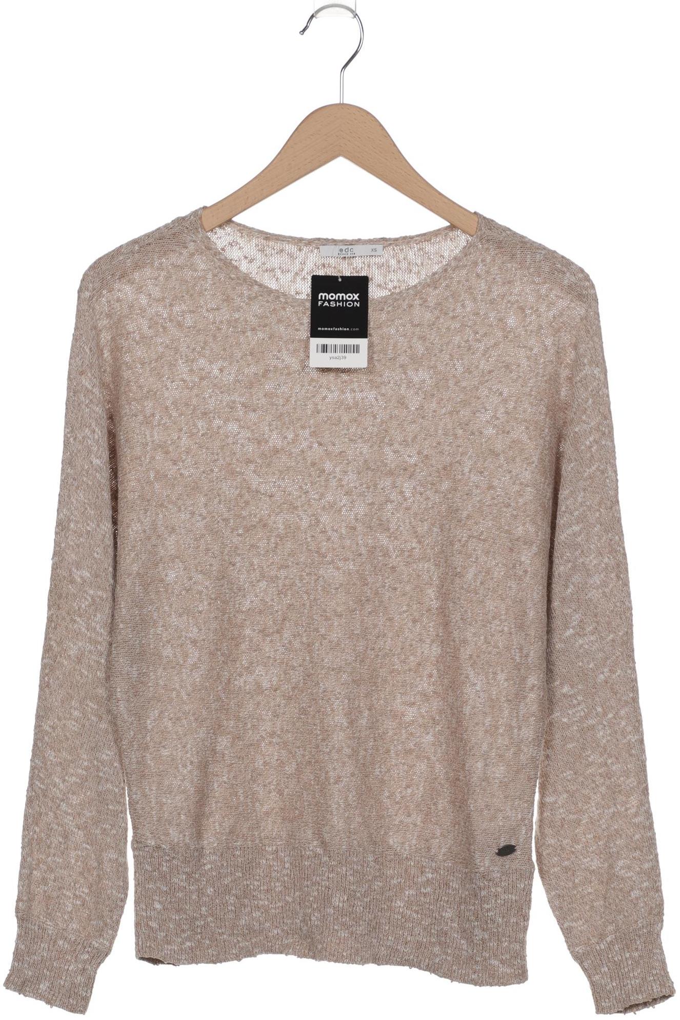 

edc by Esprit Damen Pullover, beige, Gr. 34