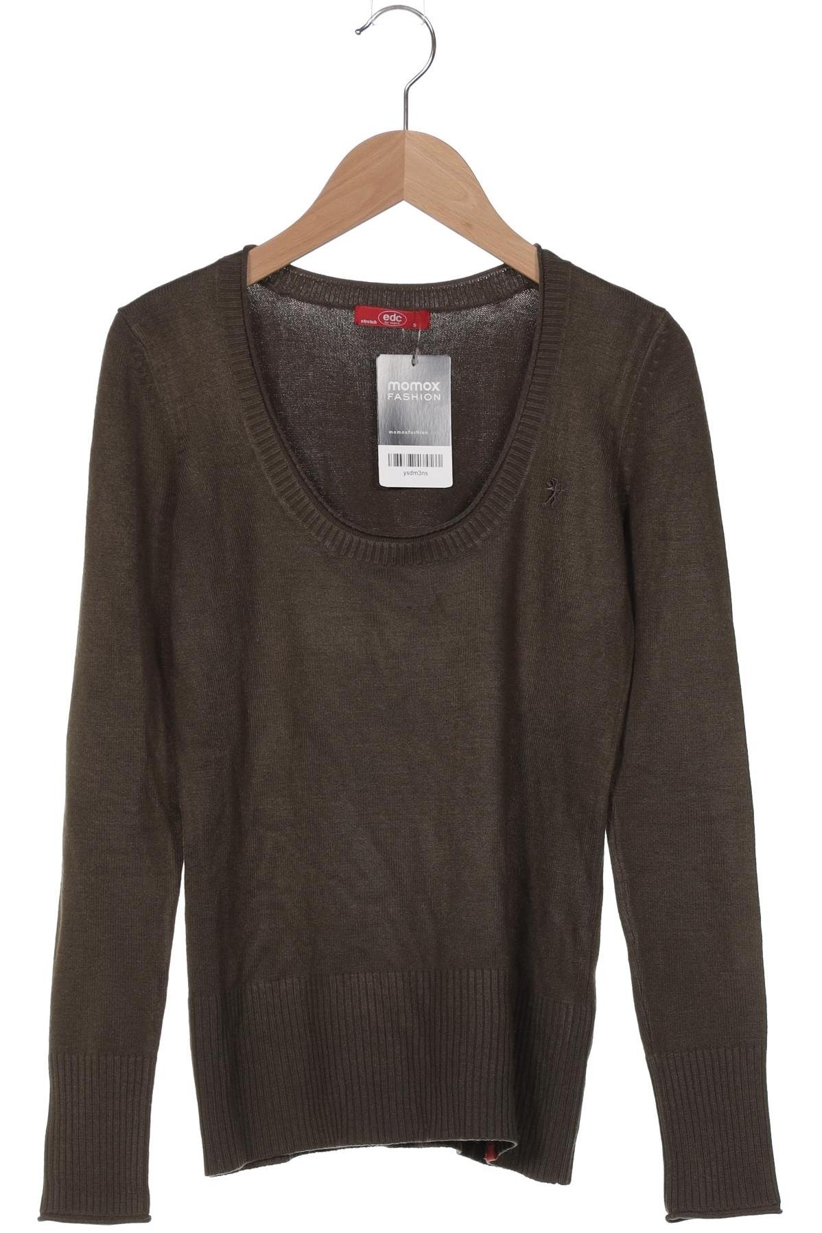 

edc by Esprit Damen Pullover, grün, Gr. 36