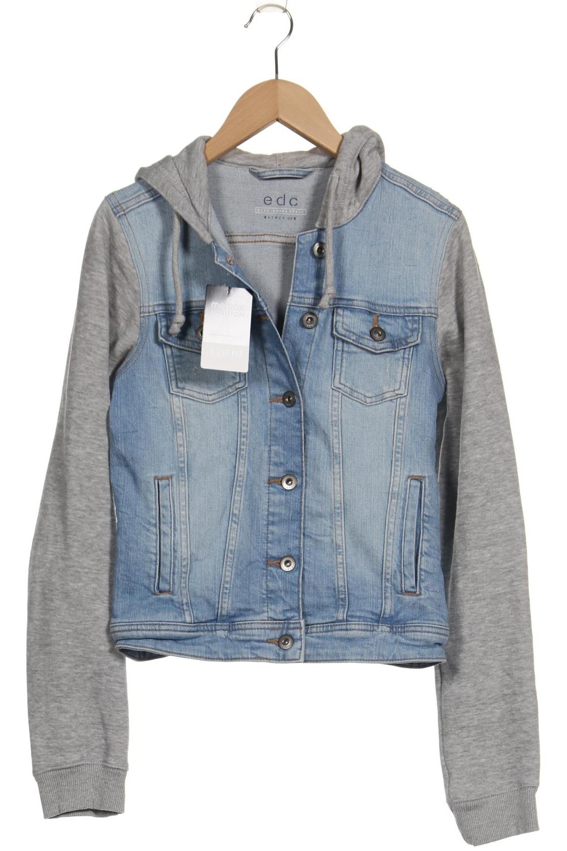 

edc by Esprit Damen Jacke, blau, Gr. 34