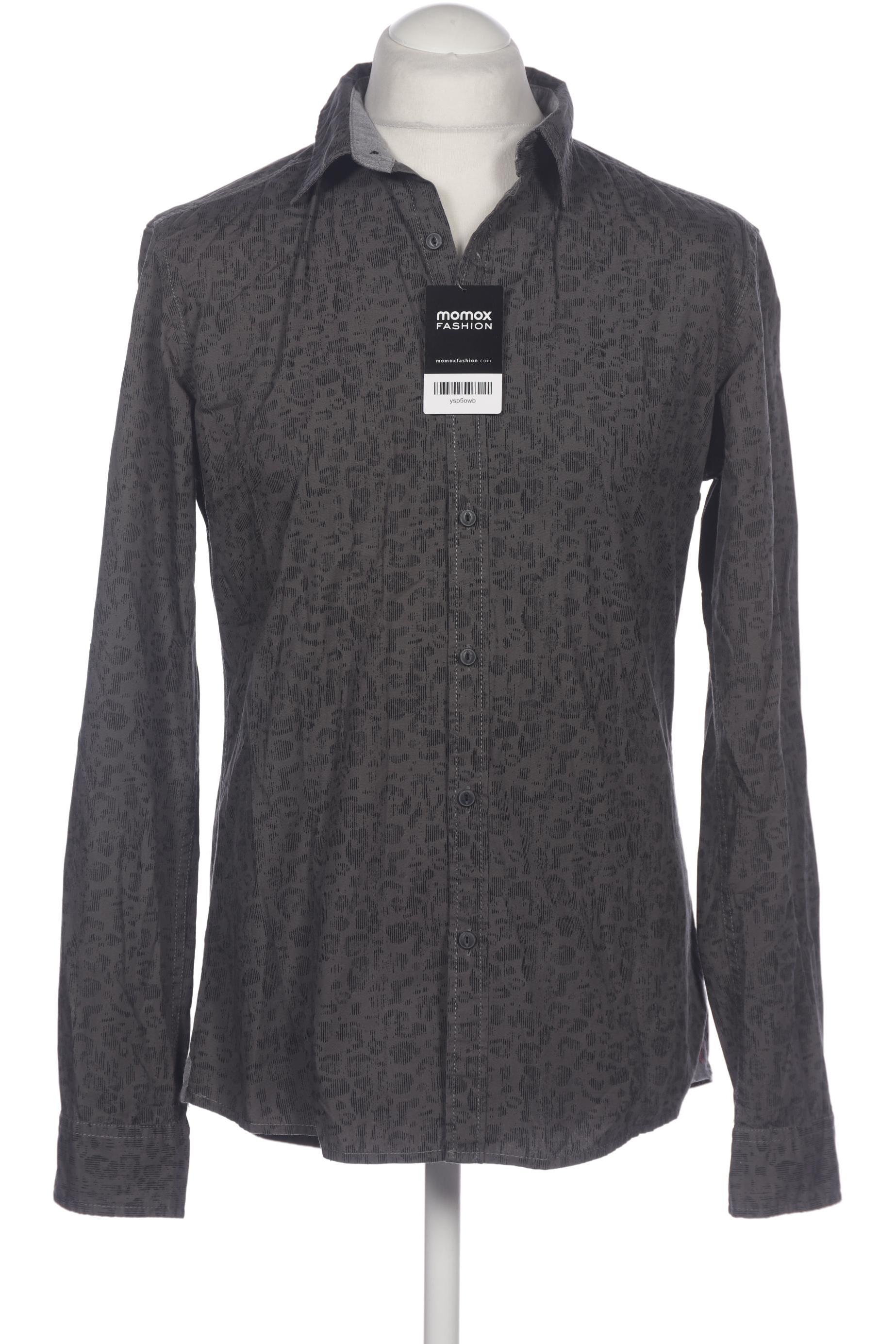 

edc by Esprit Herren Hemd, grau, Gr. 48