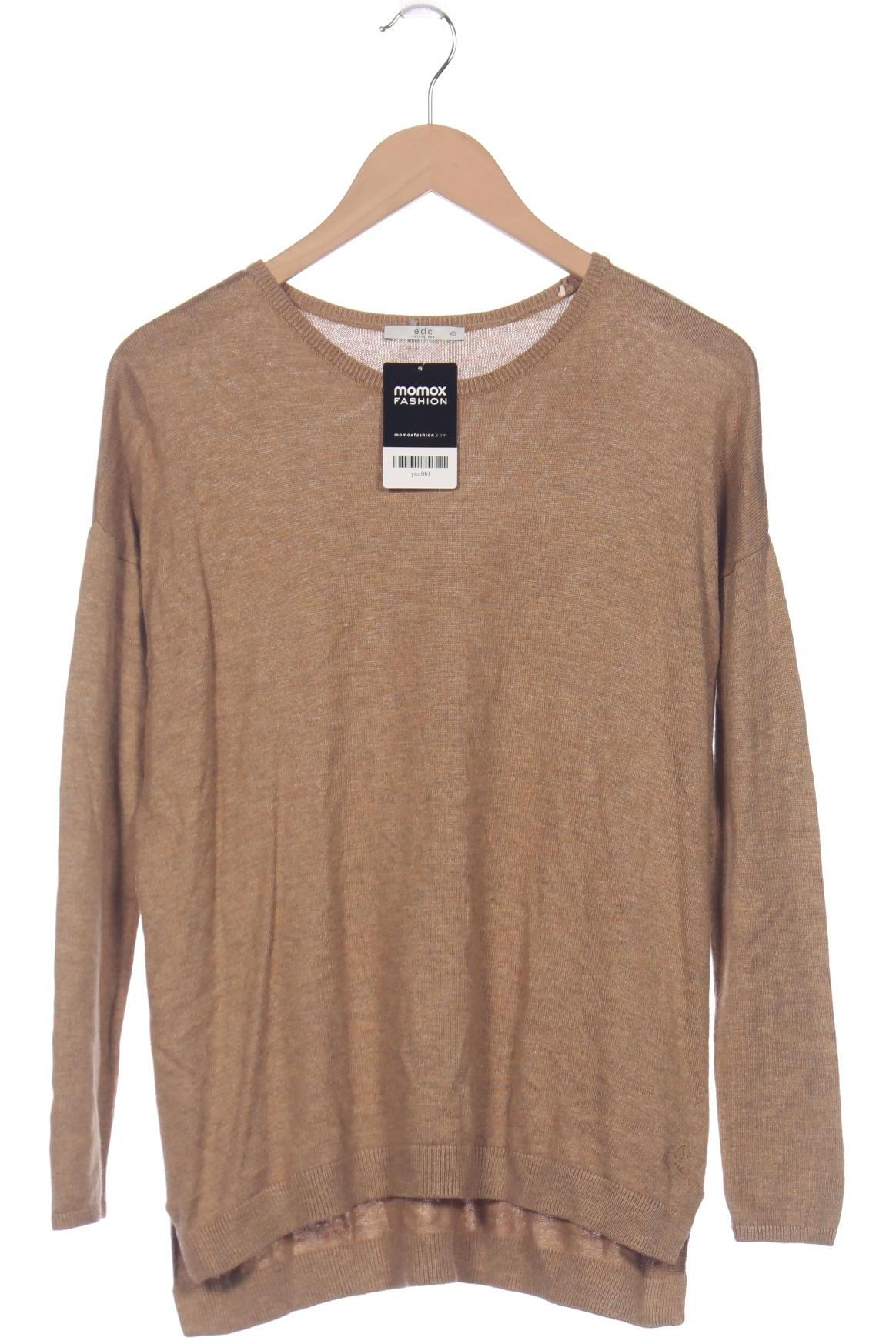 

edc by Esprit Damen Pullover, beige, Gr. 34