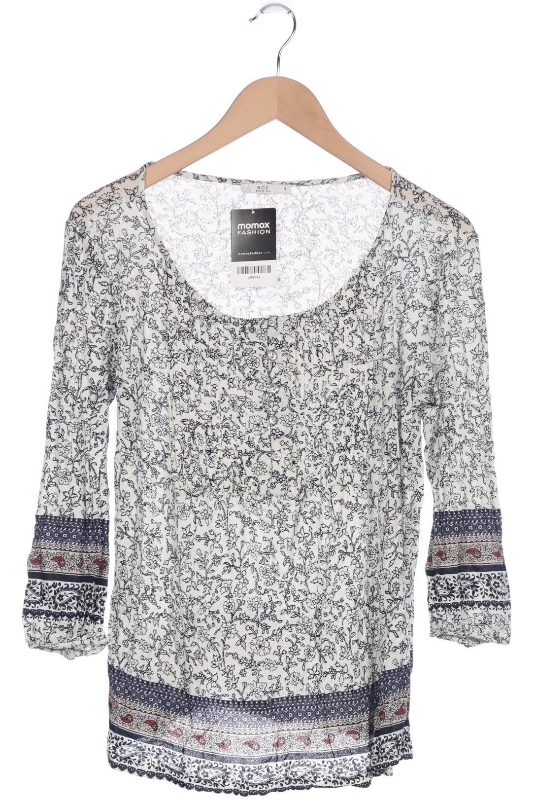 

edc by Esprit Damen Langarmshirt, grau, Gr. 38