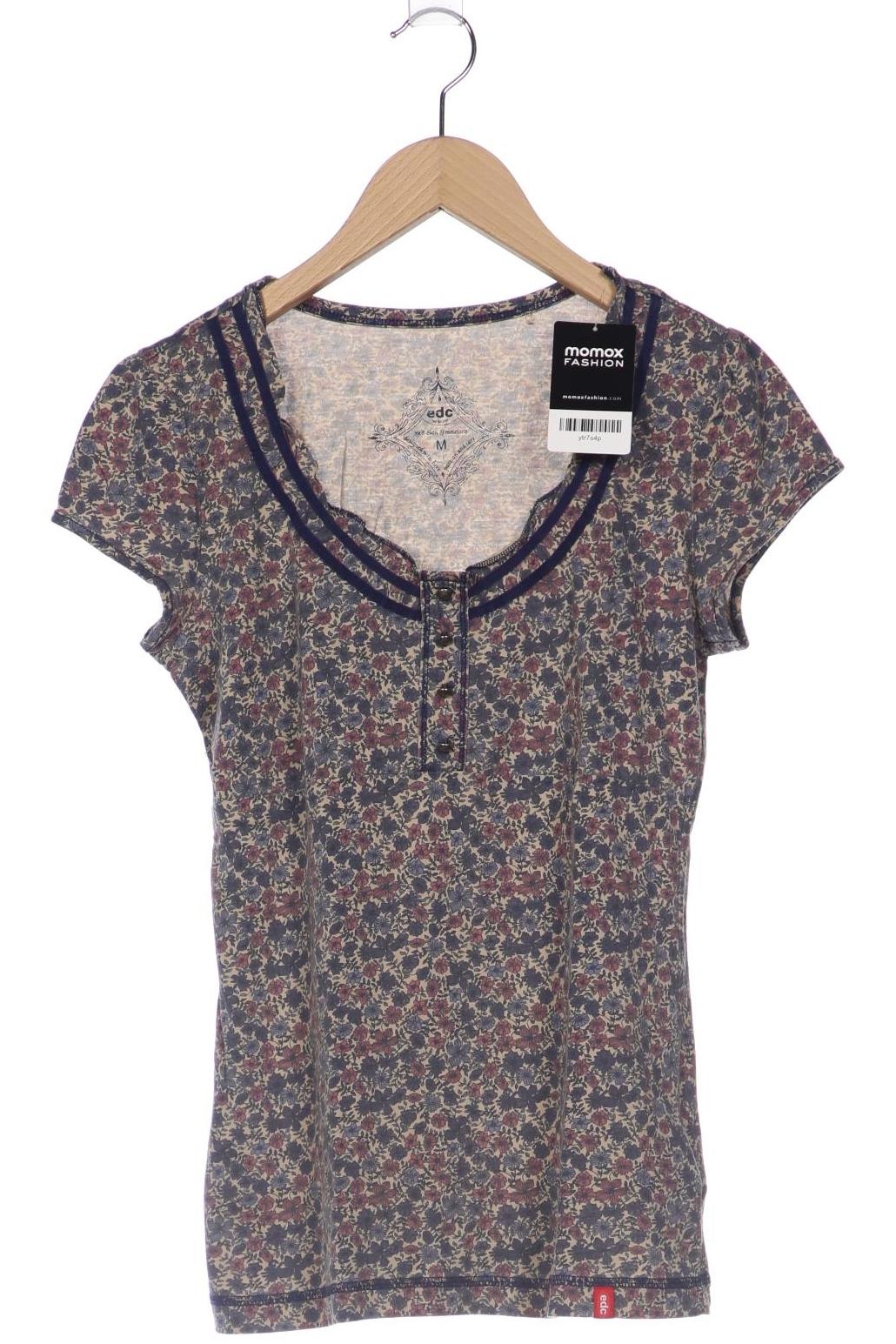 

edc by Esprit Damen T-Shirt, marineblau, Gr. 38