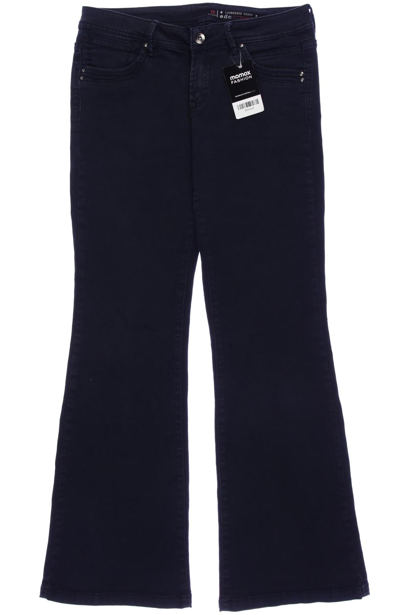 

edc by Esprit Damen Jeans, schwarz, Gr. 38