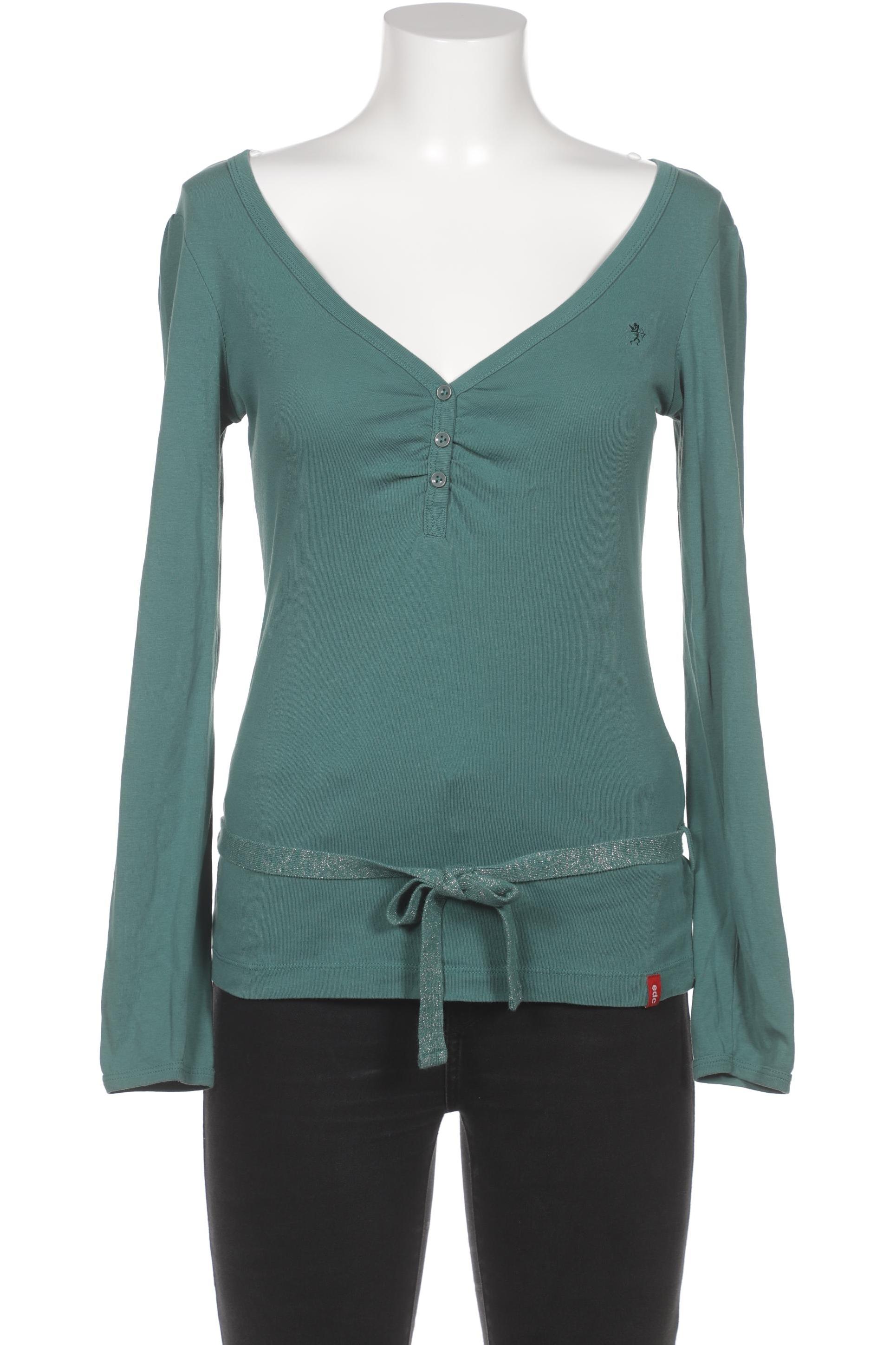 

edc by Esprit Damen Langarmshirt, türkis, Gr. 42