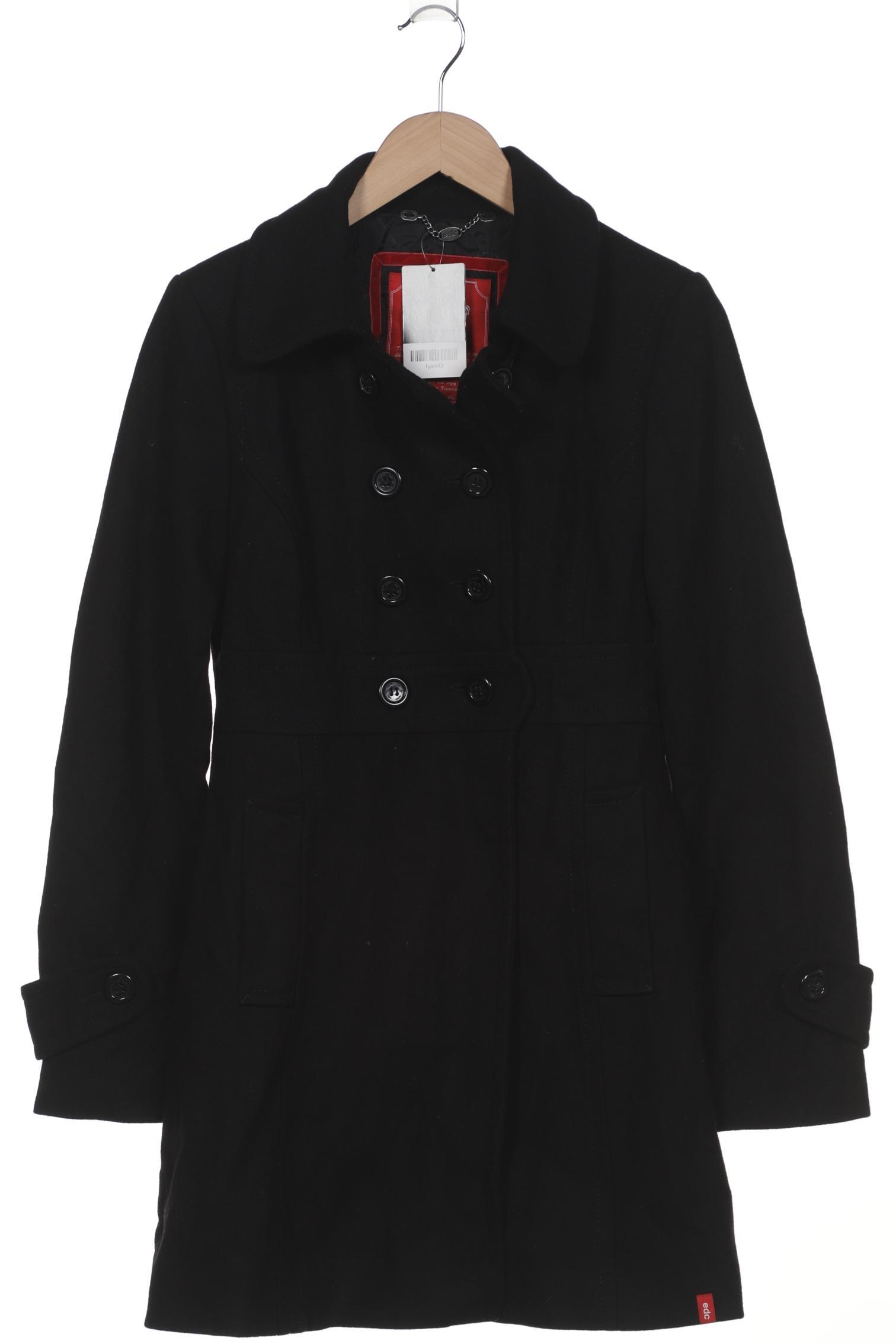 

edc by Esprit Damen Mantel, schwarz, Gr. 38