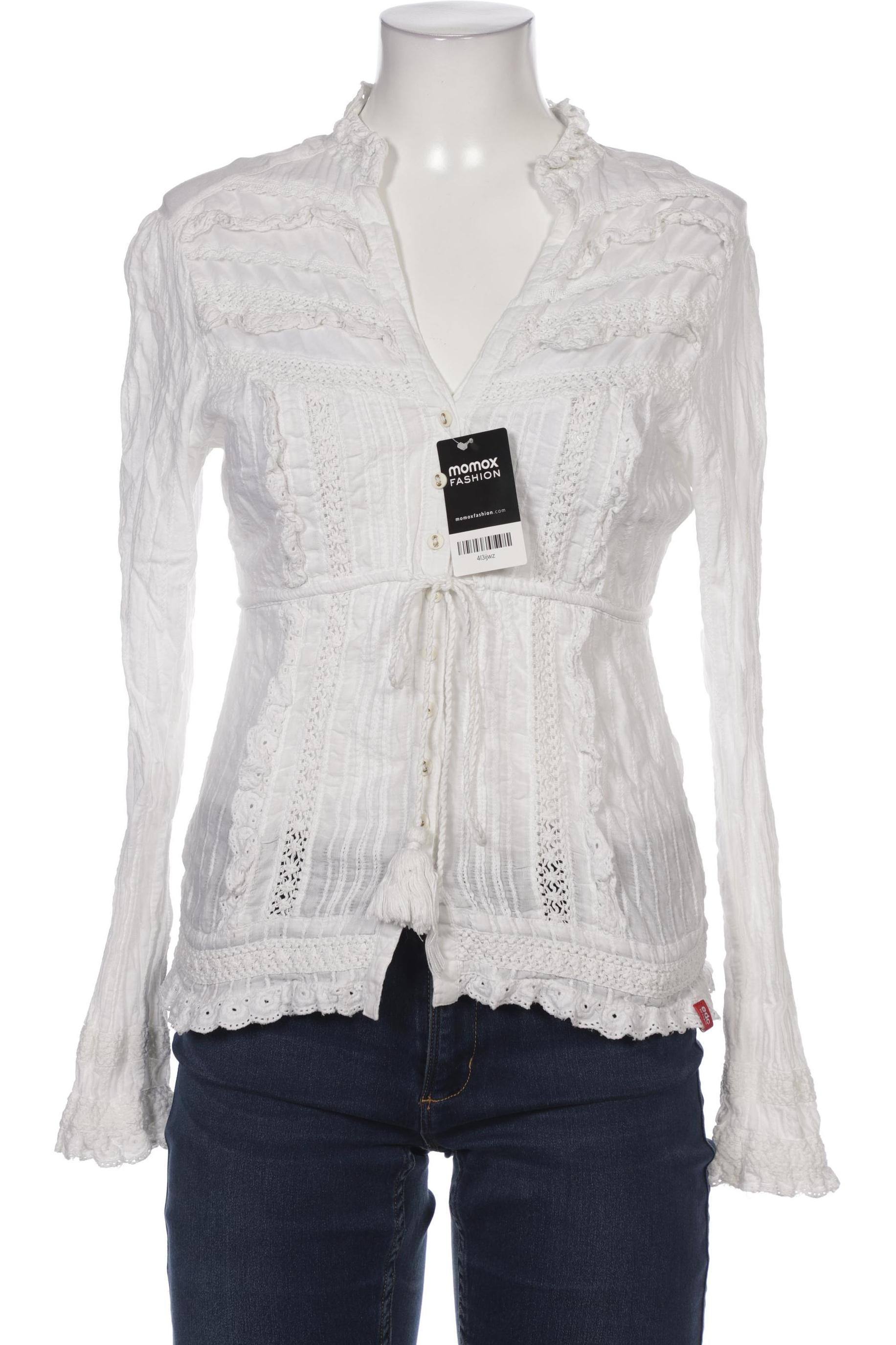 

edc by Esprit Damen Bluse, weiß, Gr. 42