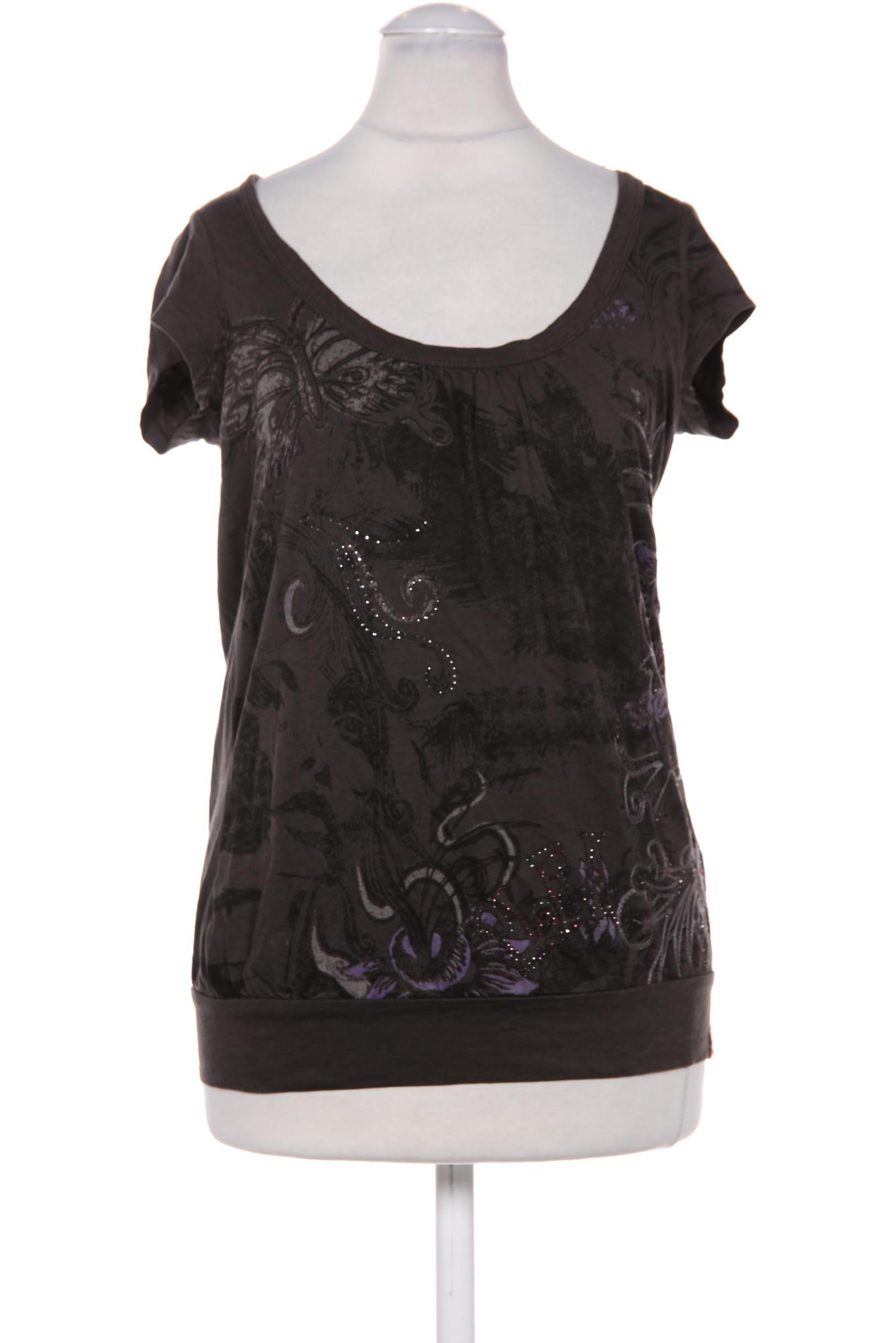 

edc by Esprit Damen T-Shirt, grau, Gr. 34
