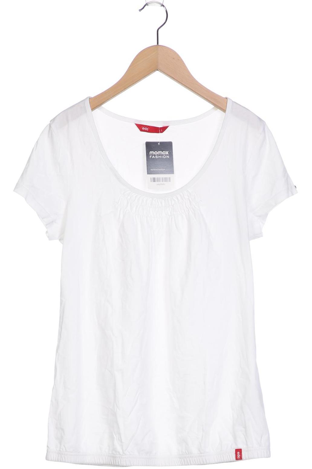 

edc by Esprit Damen T-Shirt, weiß