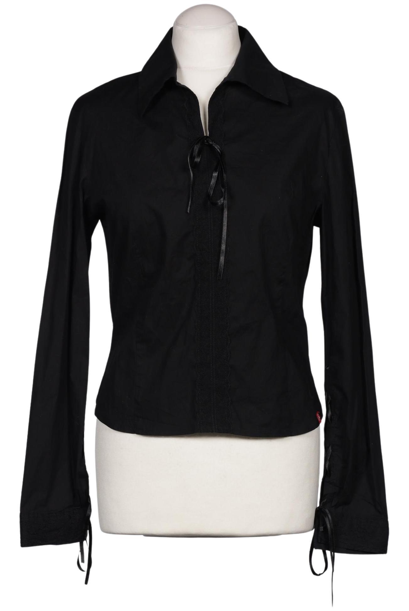 

edc by Esprit Damen Bluse, schwarz, Gr. 38