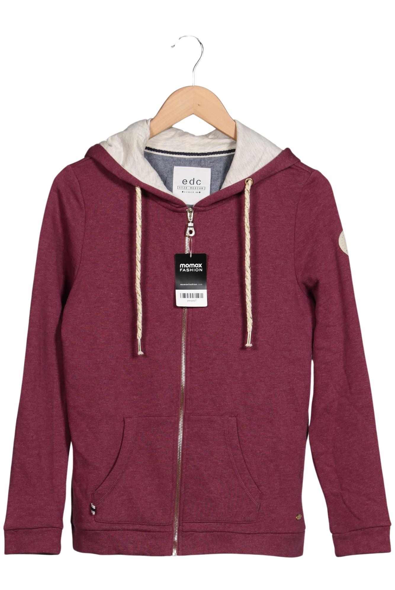 

edc by Esprit Damen Kapuzenpullover, bordeaux, Gr. 38