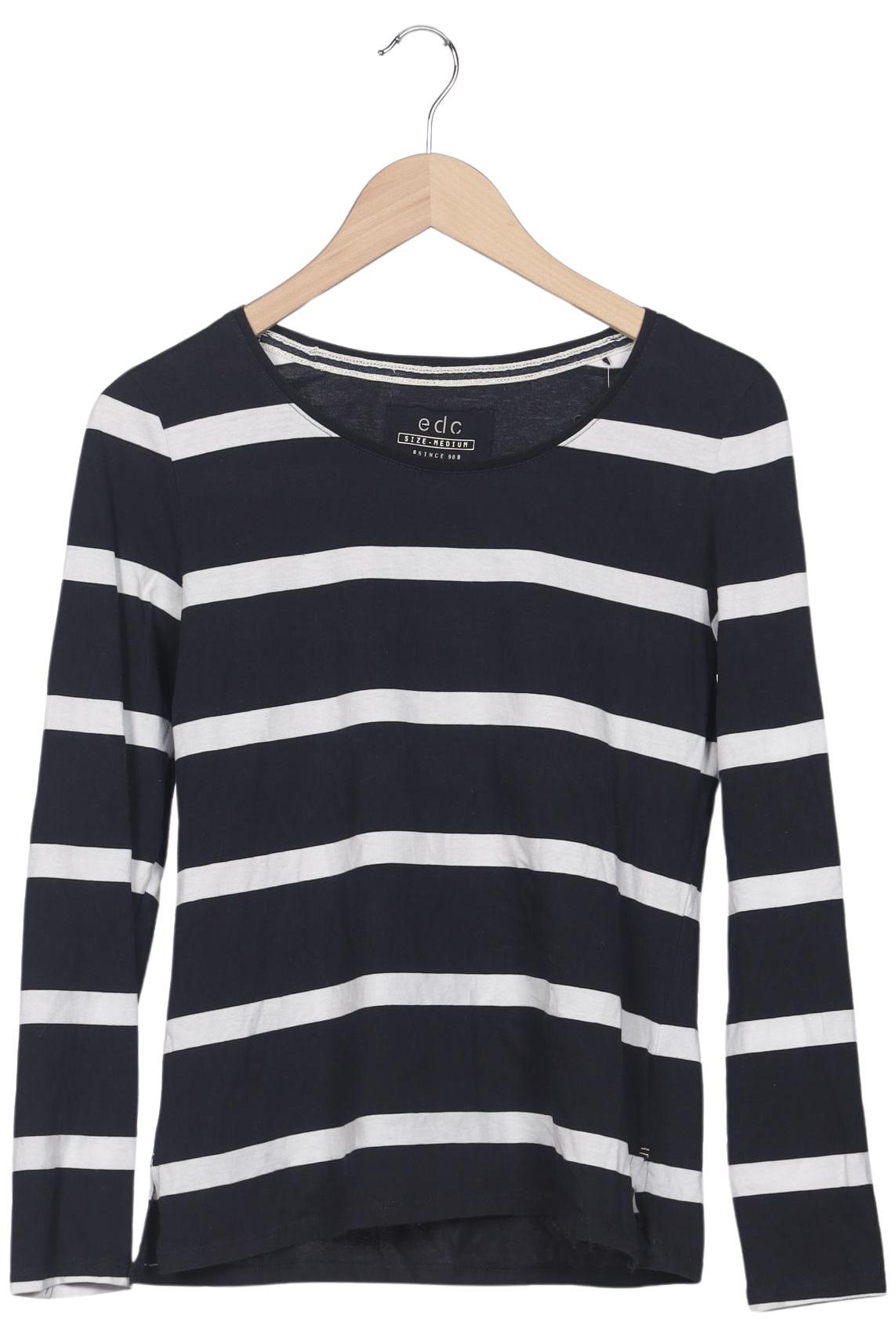 

edc by Esprit Damen Langarmshirt, mehrfarbig, Gr. 38