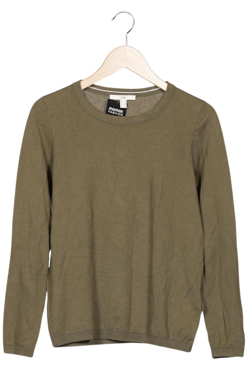 

edc by Esprit Damen Pullover, grün, Gr. 36