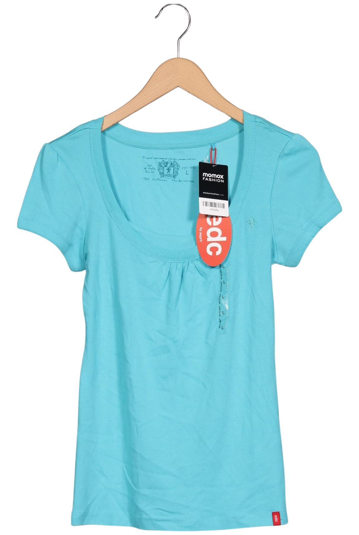 

edc by Esprit Damen T-Shirt, türkis, Gr. 42