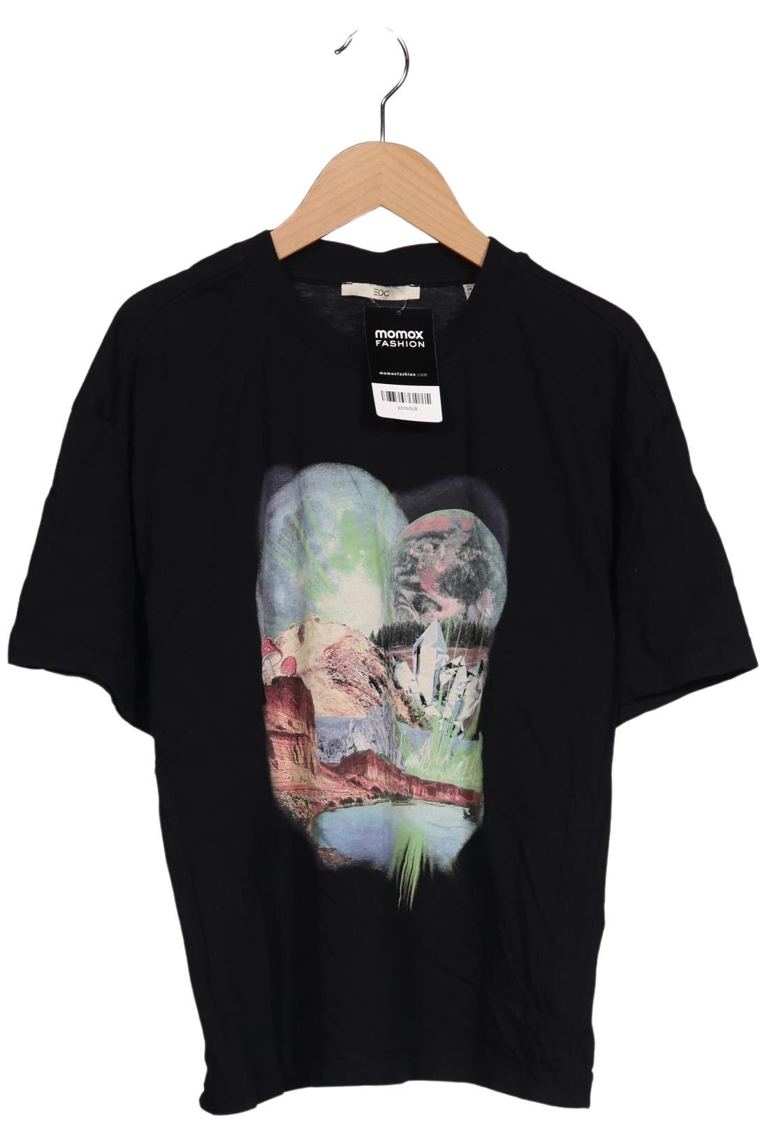 

edc by Esprit Damen T-Shirt, schwarz, Gr. 32